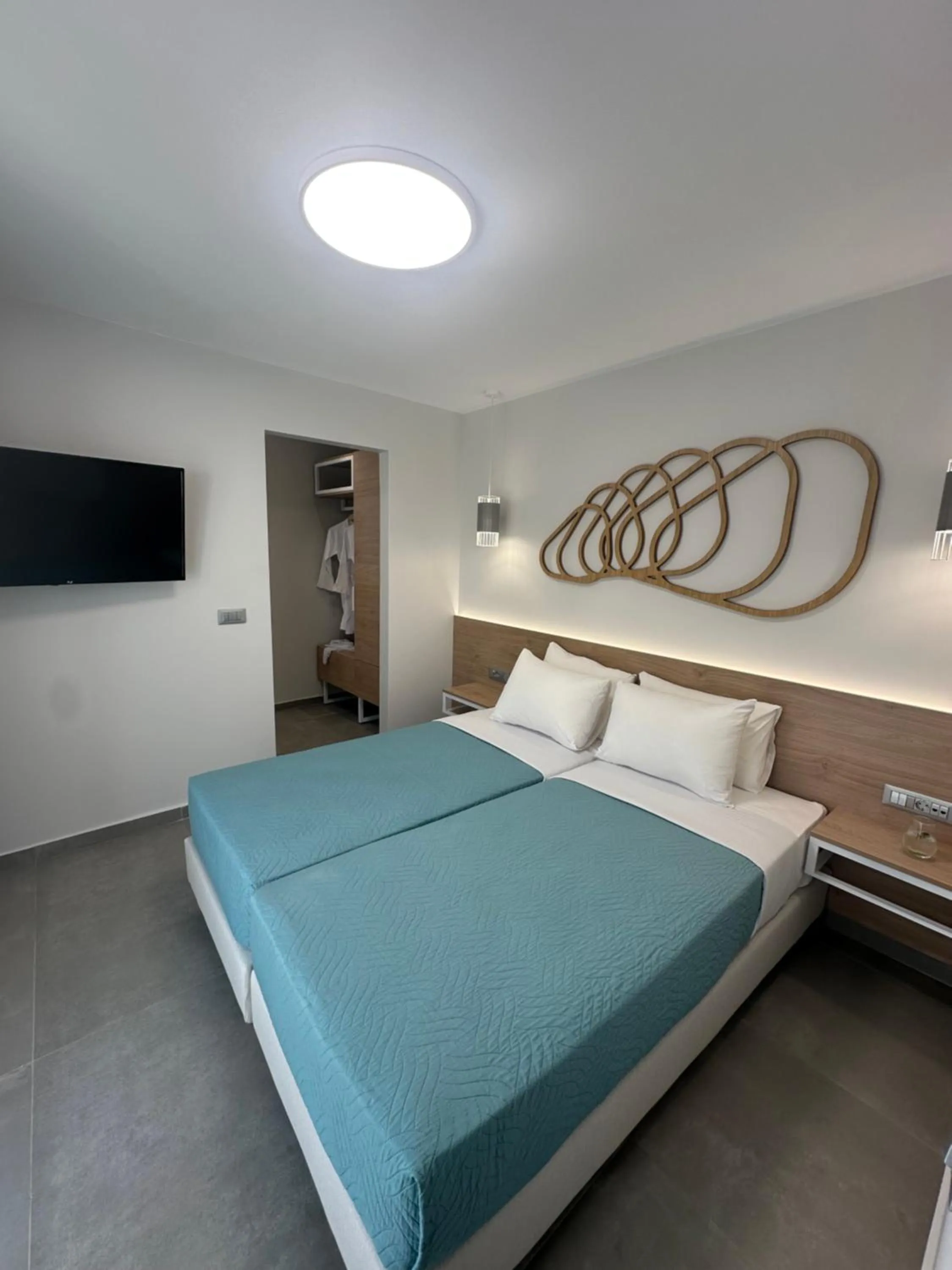 Bed in Evdokia Suites