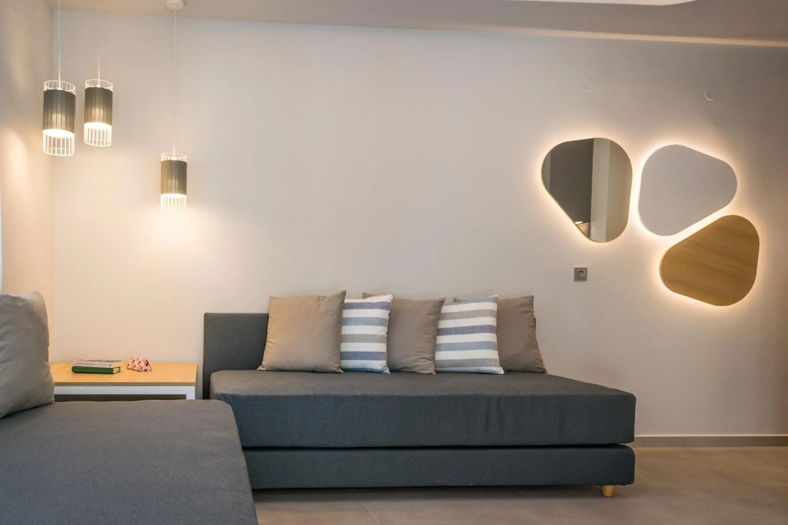 Living room in Evdokia Suites