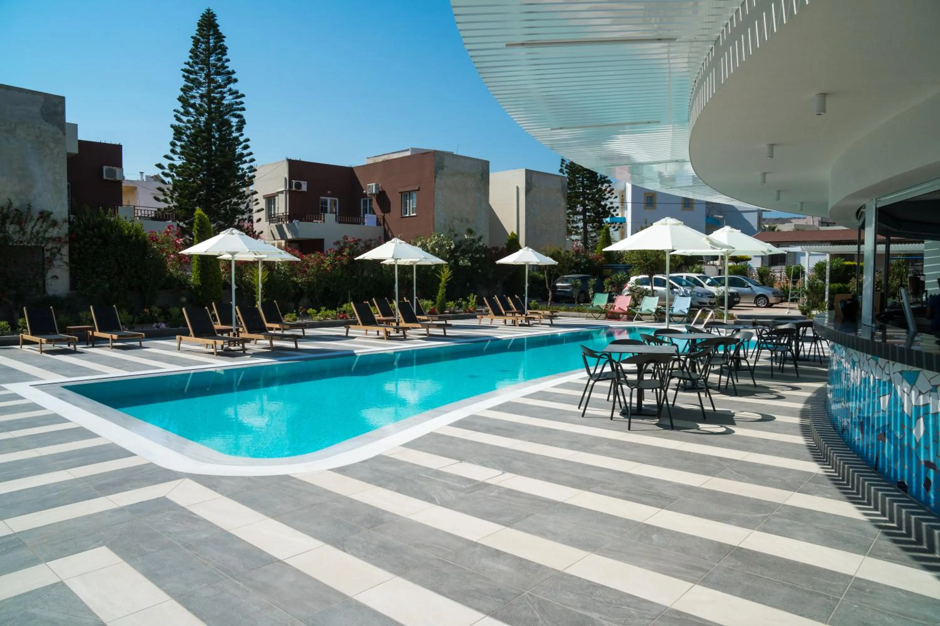 Swimming pool in Evdokia Suites