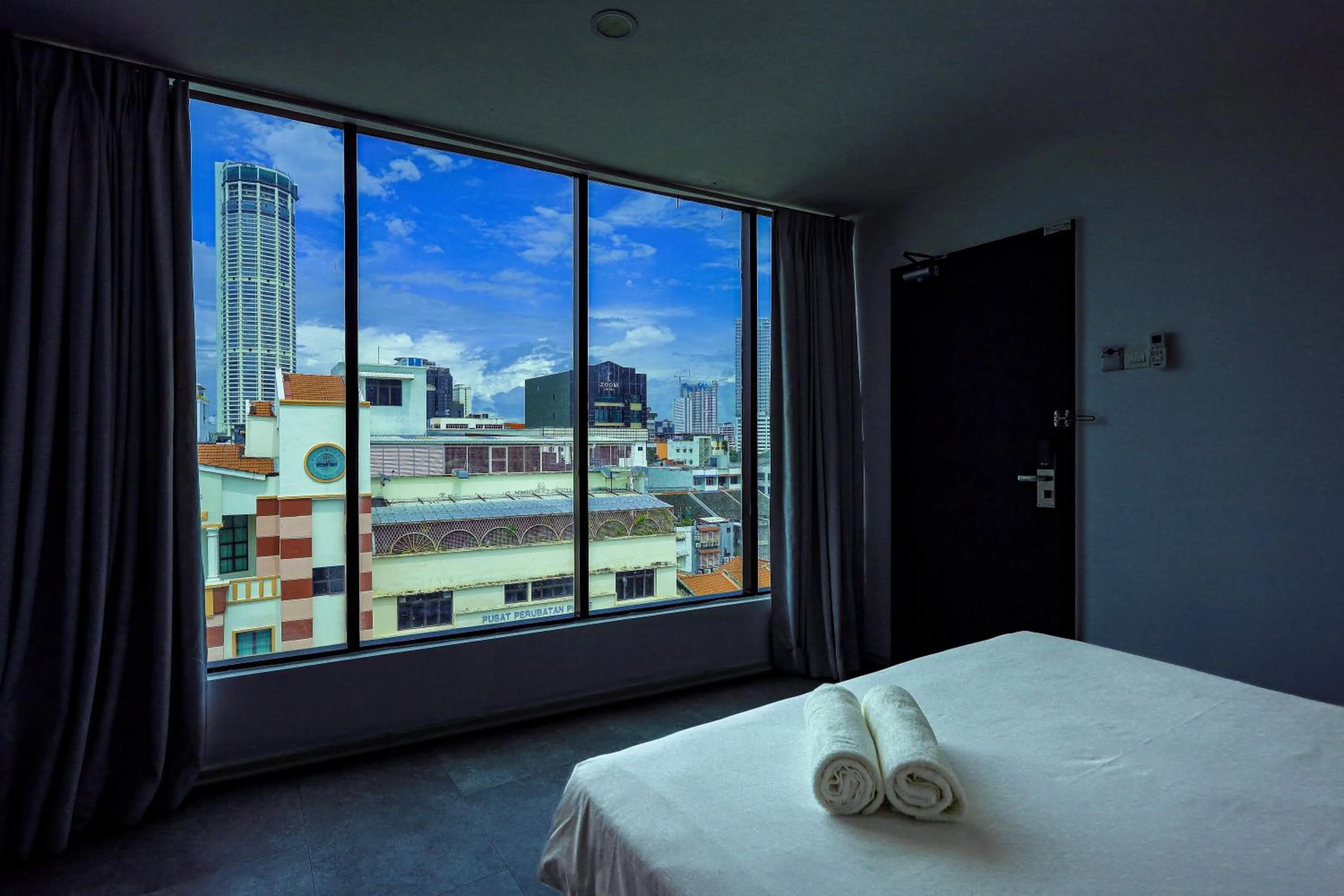 View (from property/room), Bed in Q Collection Macalister formerly known as Apple Hotel Penang