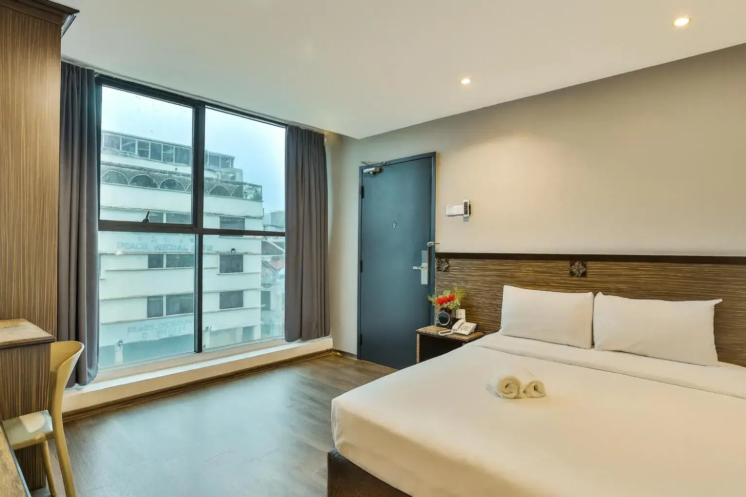 View (from property/room), Bed in Q Collection Macalister formerly known as Apple Hotel Penang View (from property/room), Bed in Q Collection Macalister formerly known as Apple Hotel Penang