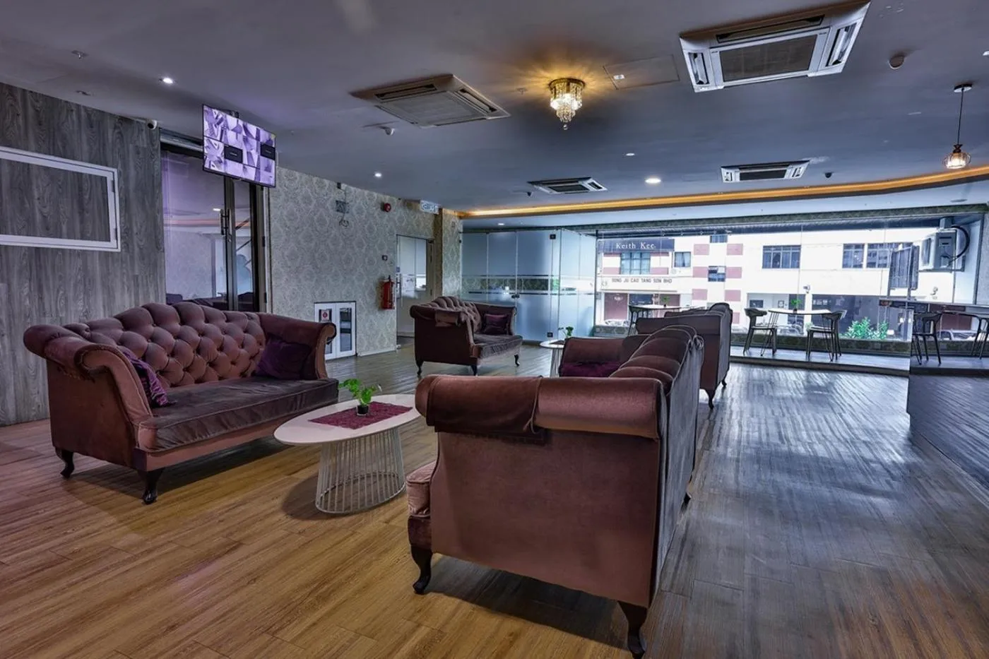 Seating area in Q Collection Macalister formerly known as Apple Hotel Penang