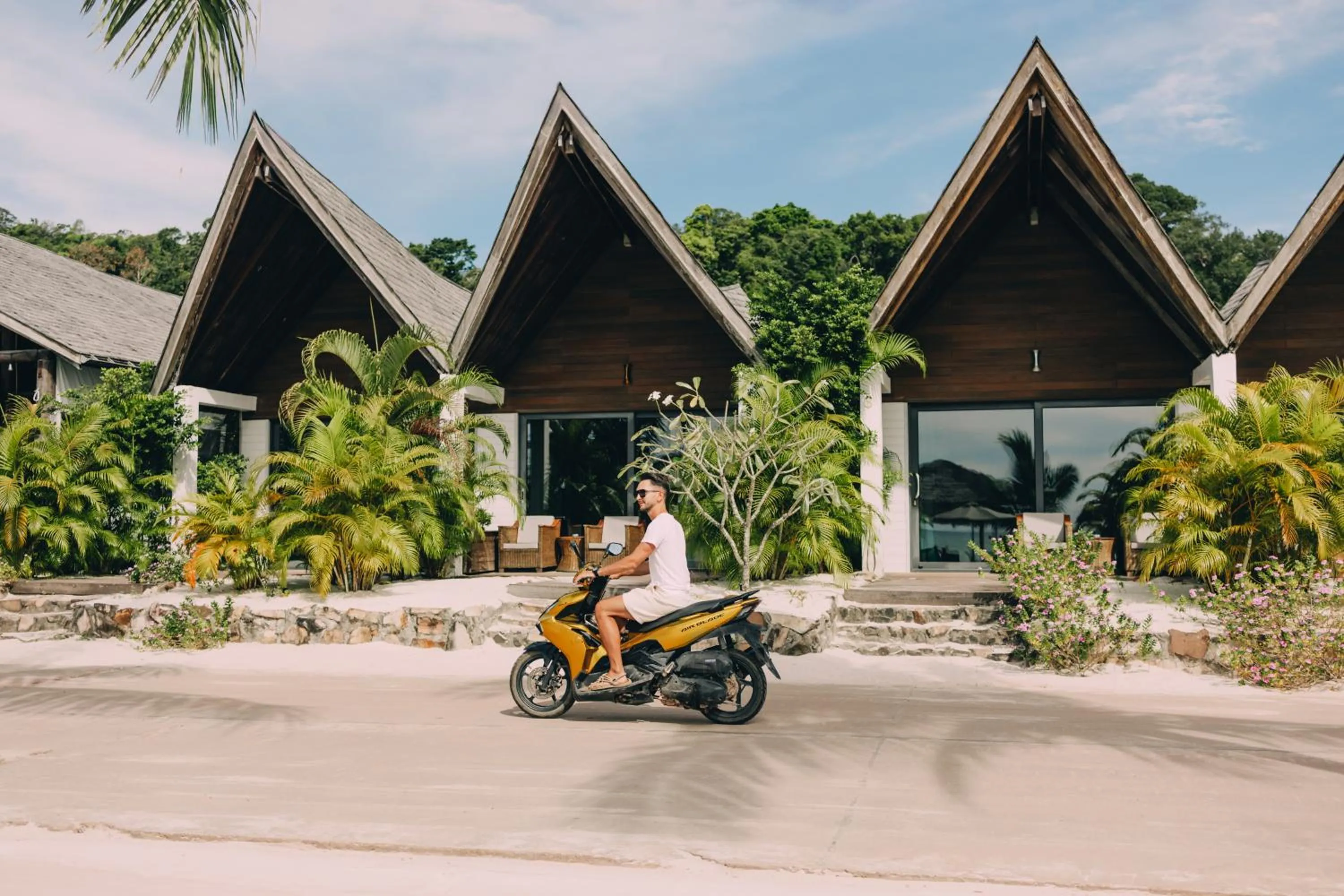 People in Golden Beach Resort