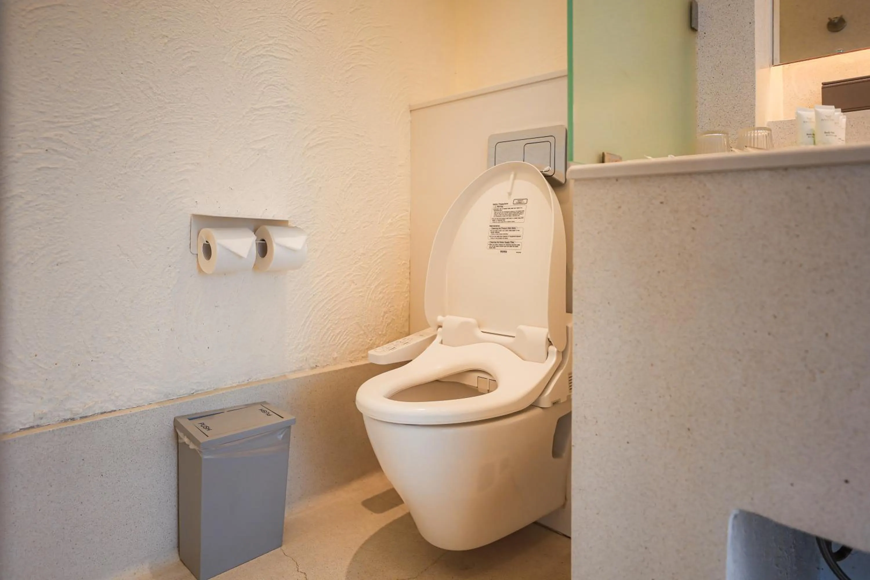 Toilet in Balcony Seaside Sriracha Hotel & Serviced Apartments