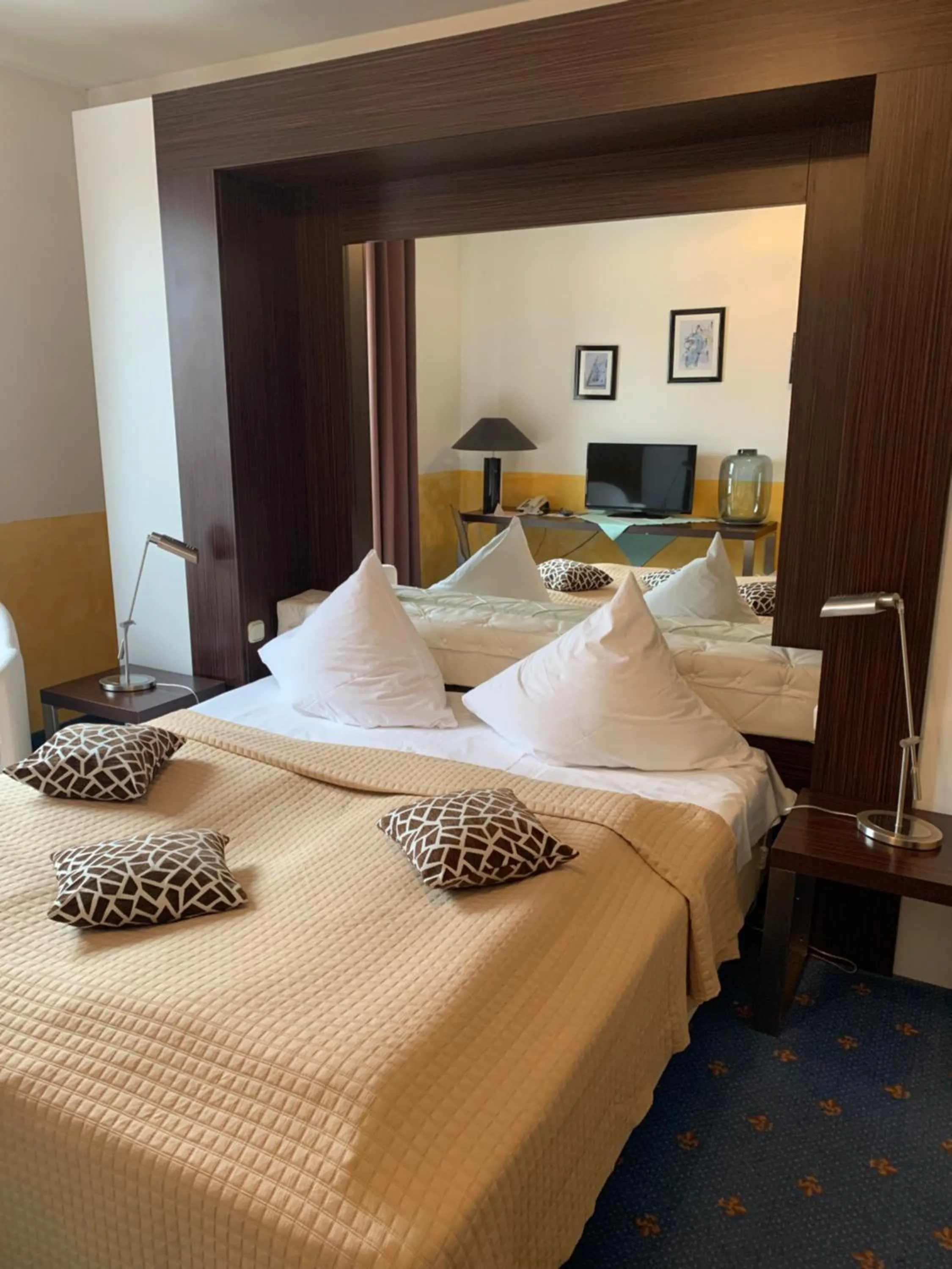 Photo of the whole room, Bed in Hotel Ristorante La Terrazza