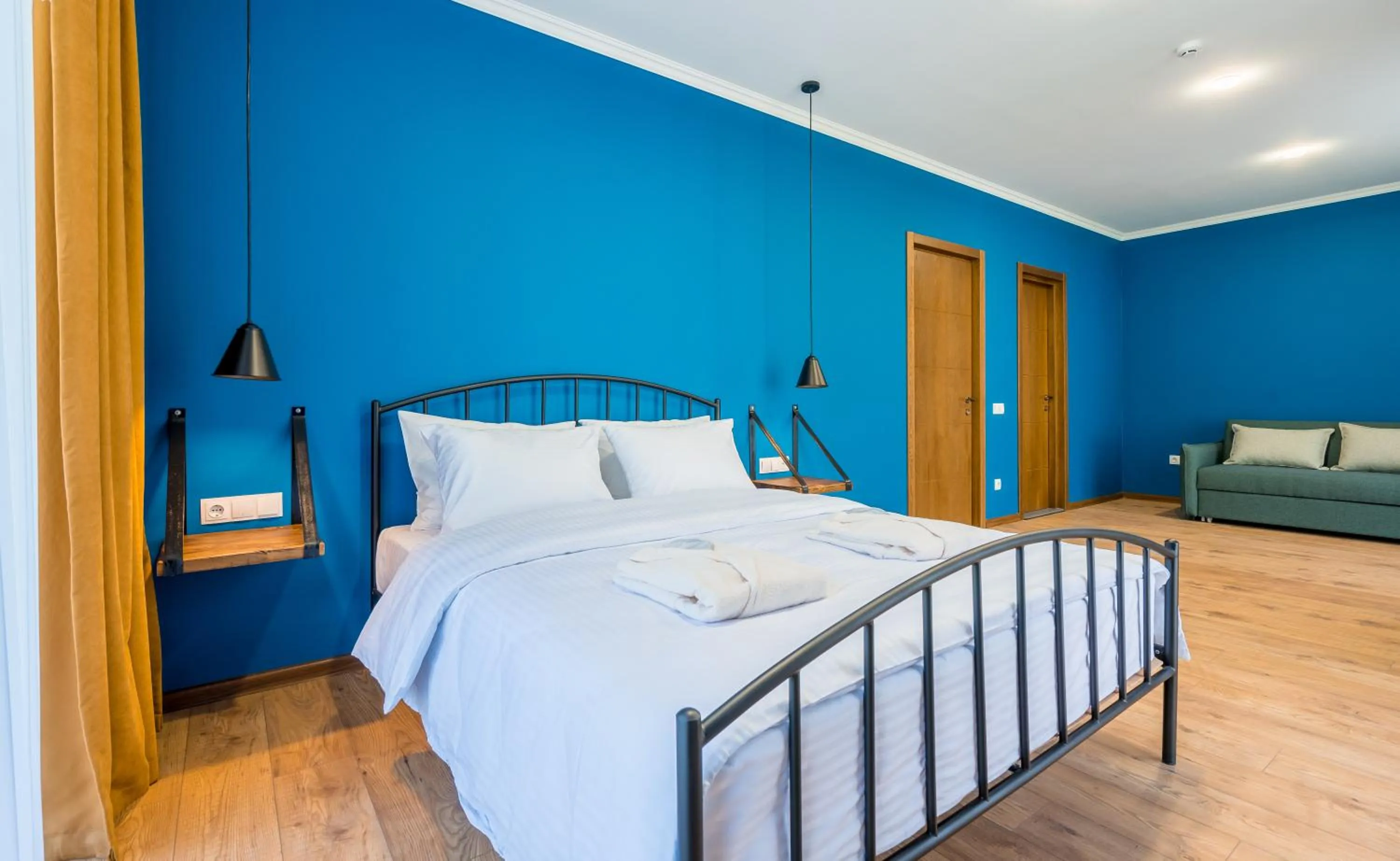 Bed in Hotel Darchi Kazbegi