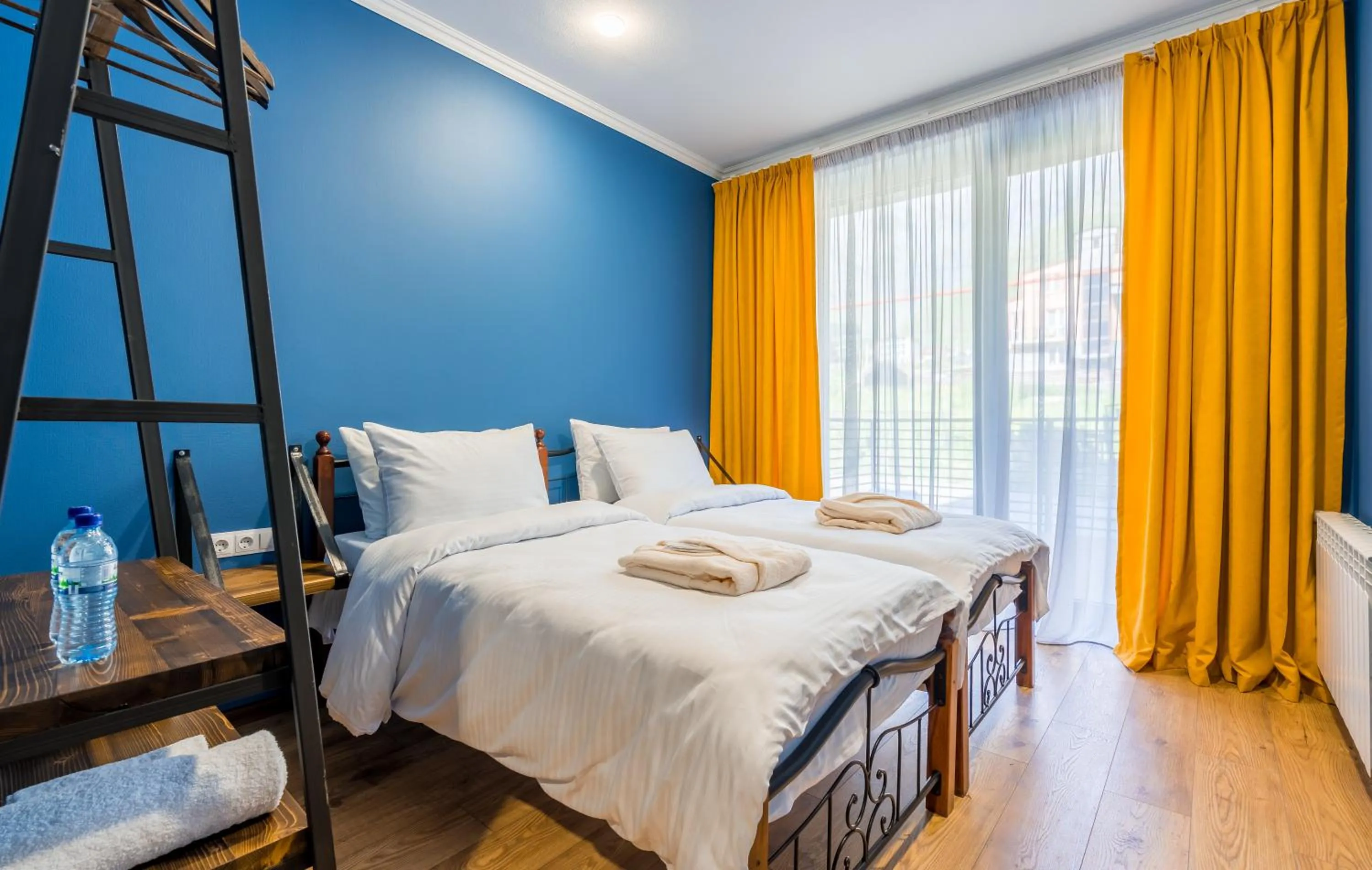 Bed in Hotel Darchi Kazbegi