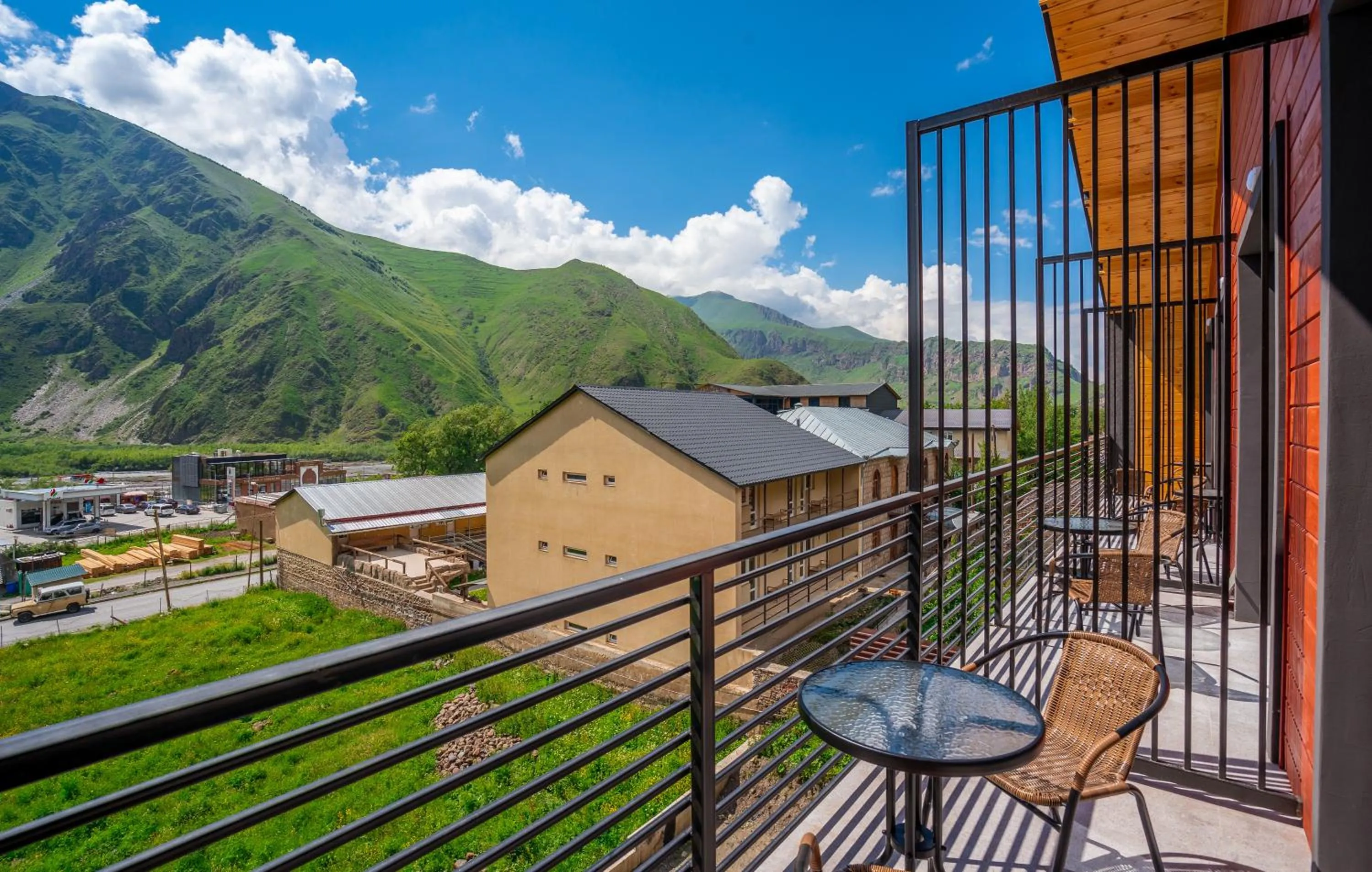 Balcony/Terrace in Hotel Darchi Kazbegi