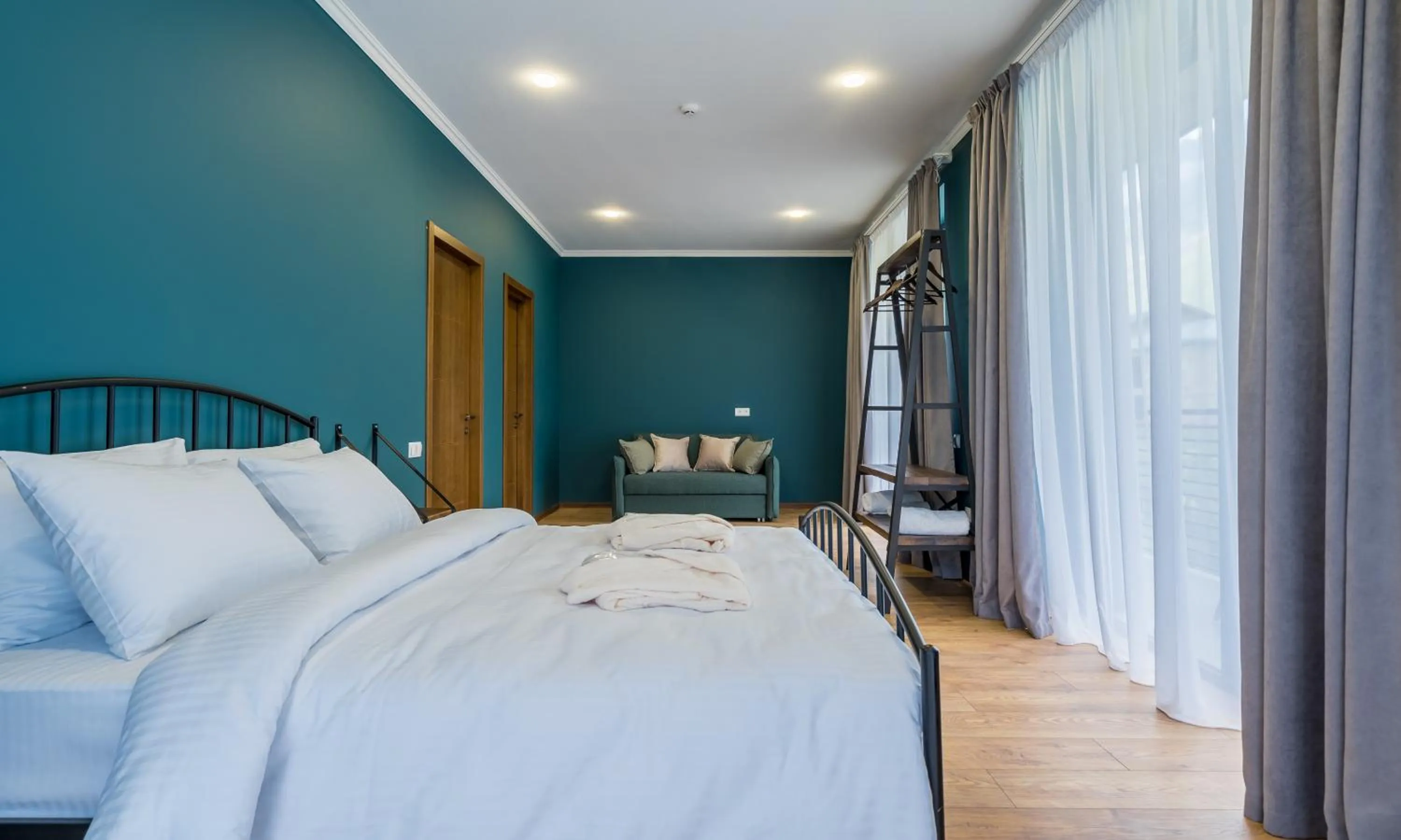 Bed in Hotel Darchi Kazbegi