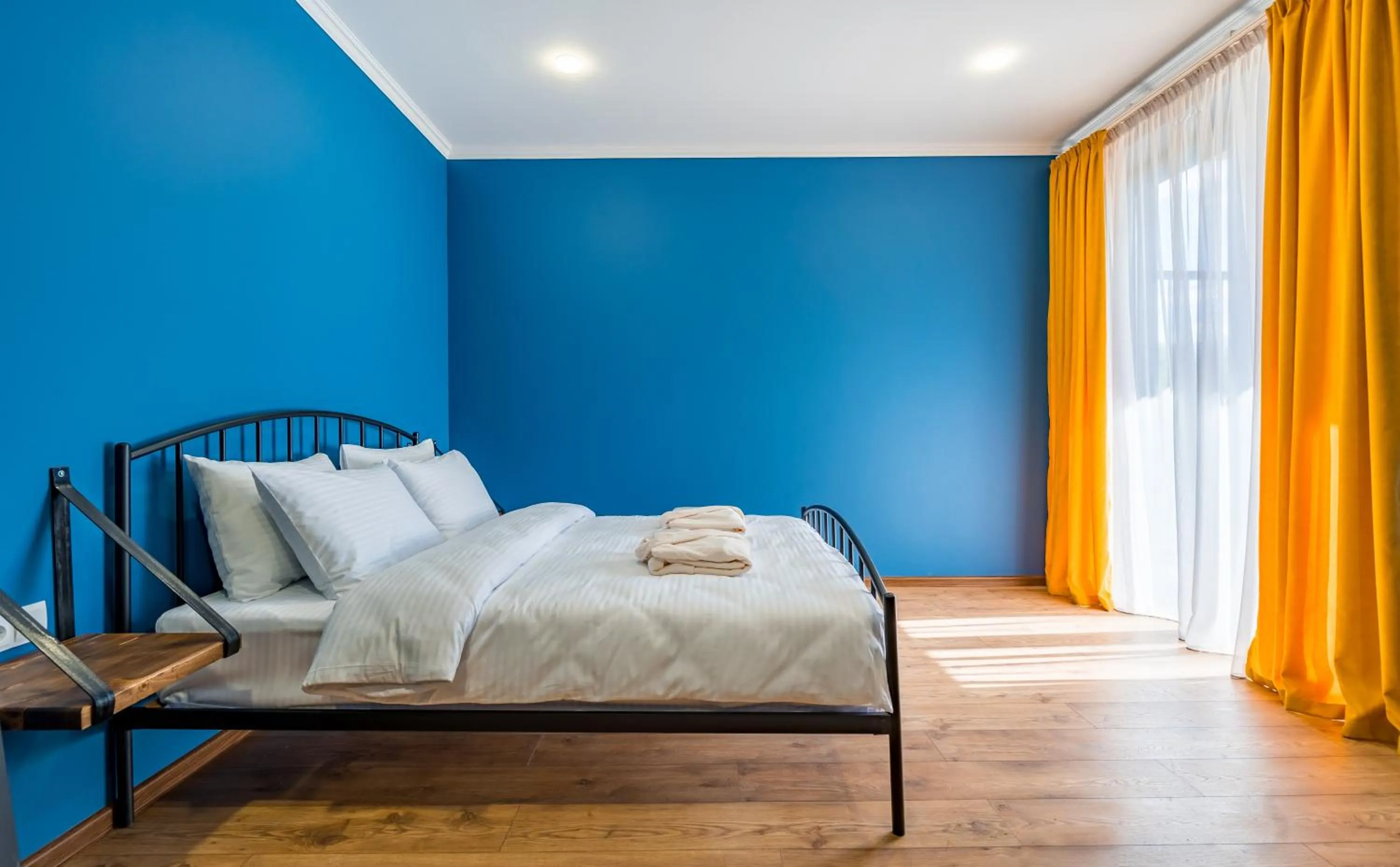 Bed in Hotel Darchi Kazbegi