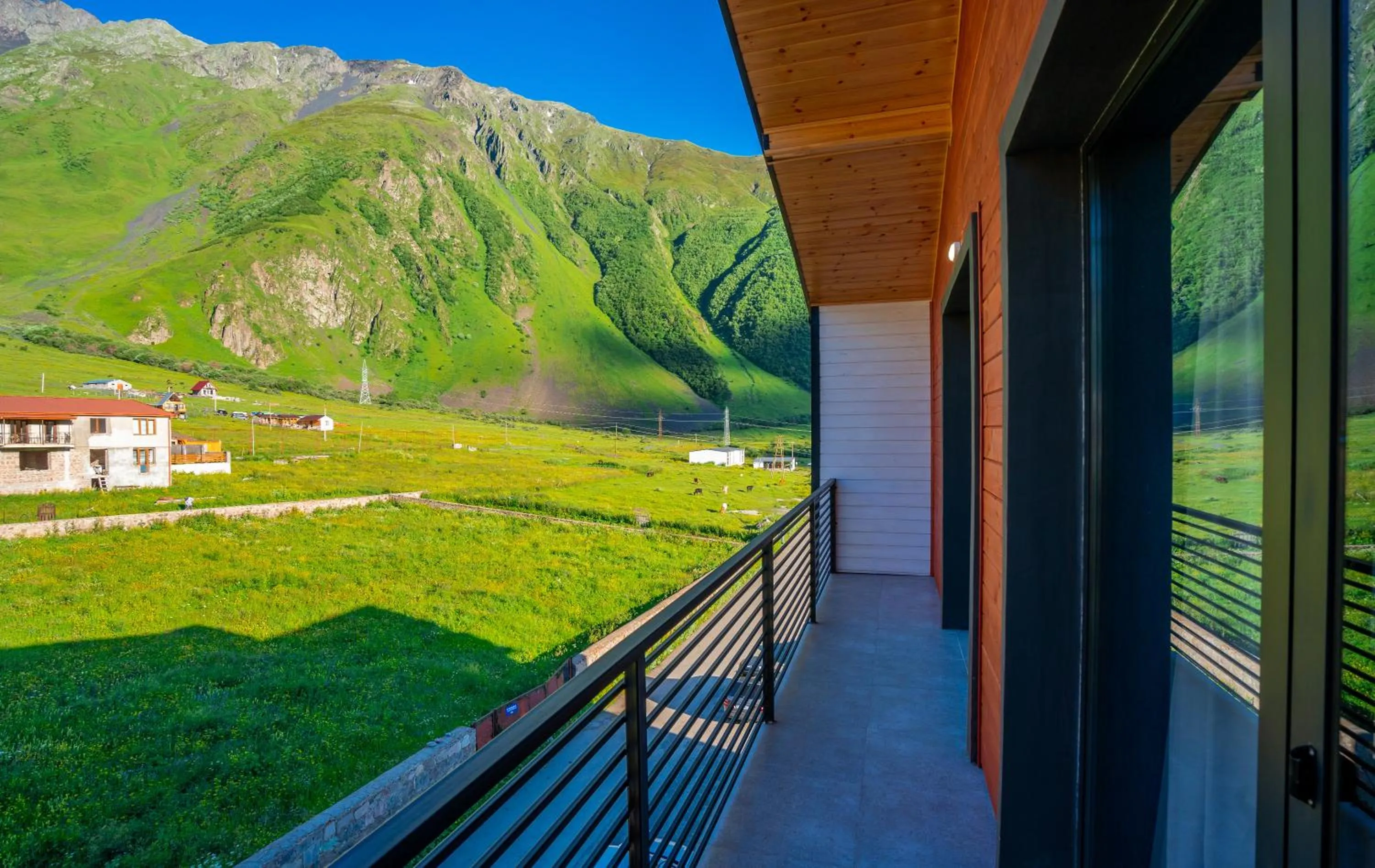 Balcony/Terrace in Hotel Darchi Kazbegi