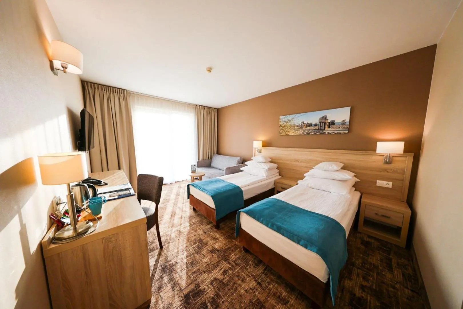 Bed in Tristan Hotel & SPA