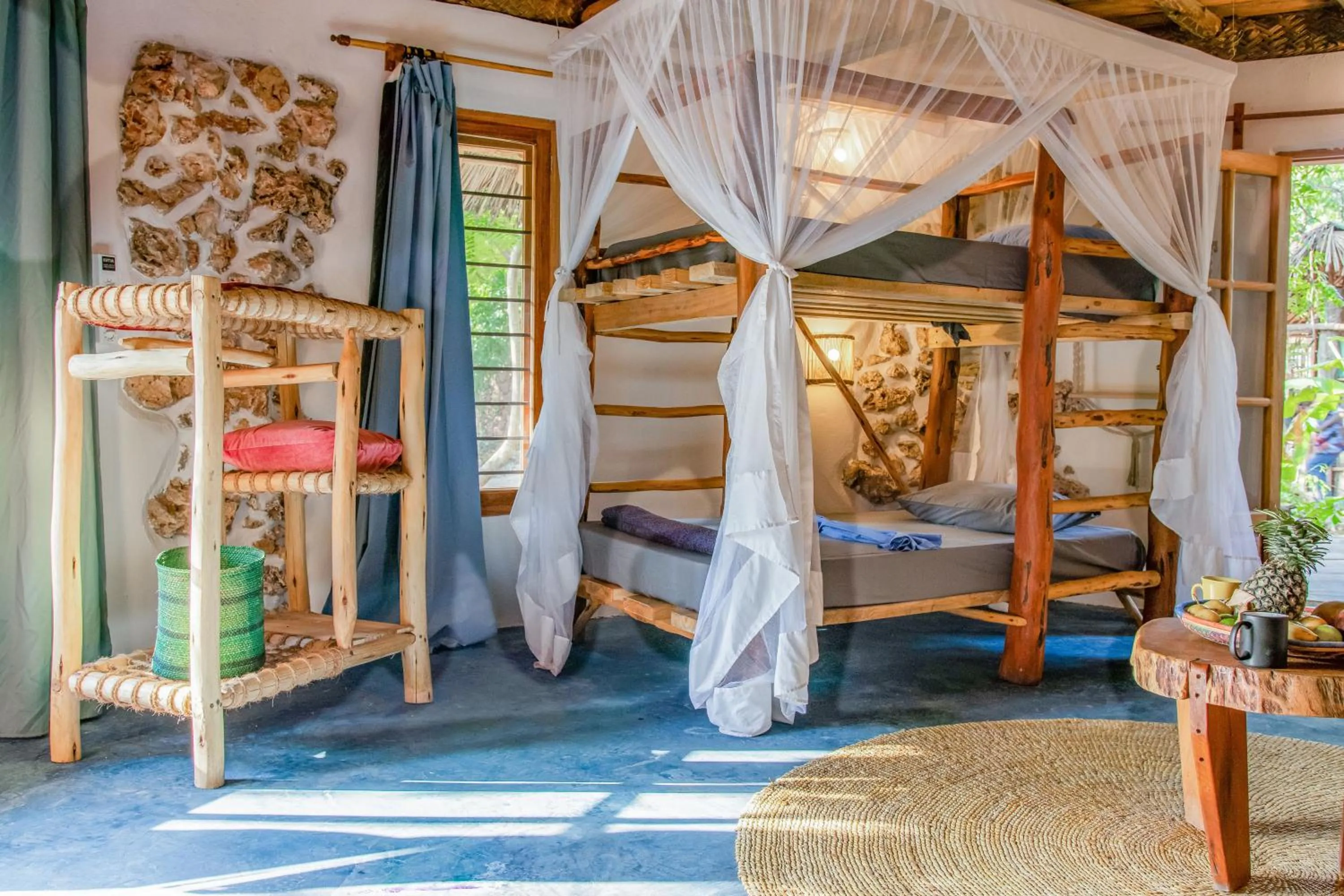 bunk bed, Bed in Kameleon Blue