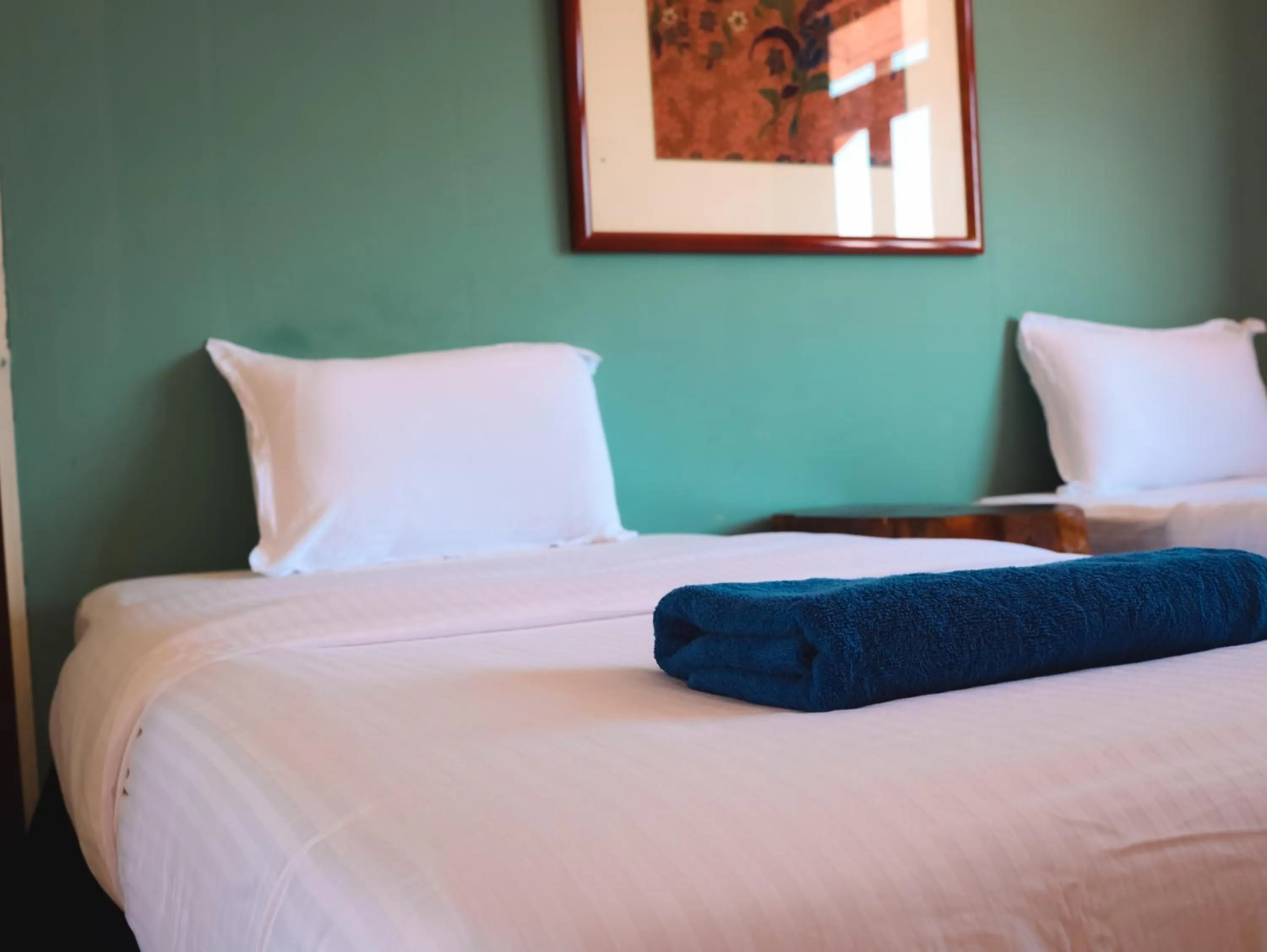 towels, Bed in papaya resort