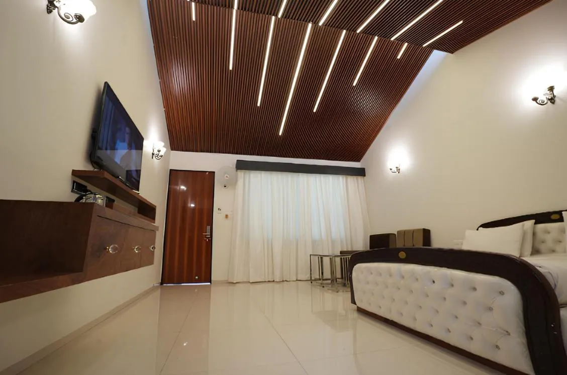 Bed in Anand Resort - A luxury Private Pool Resort in Nashik