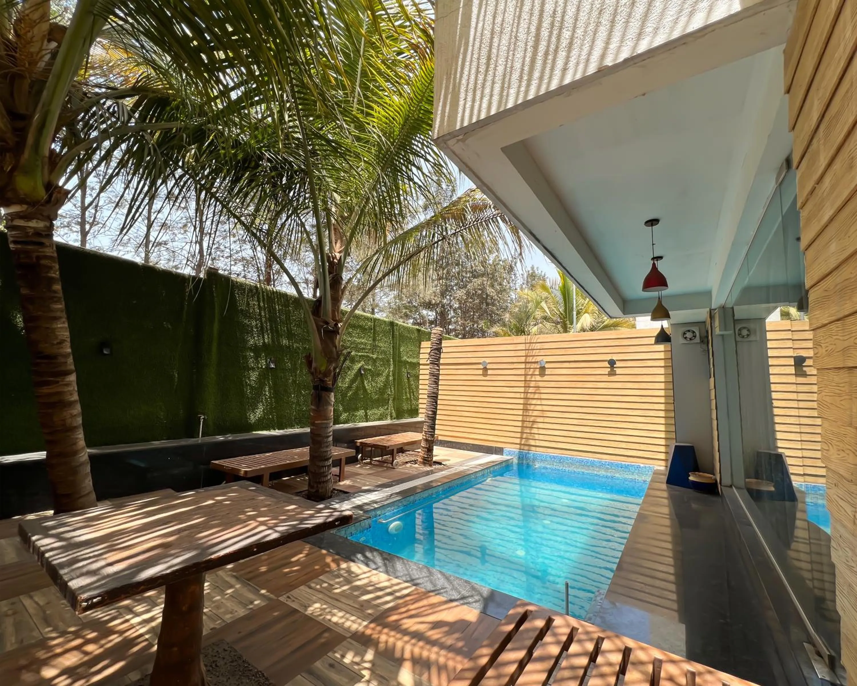 Balcony/Terrace in Anand Resort - A luxury Private Pool Resort in Nashik