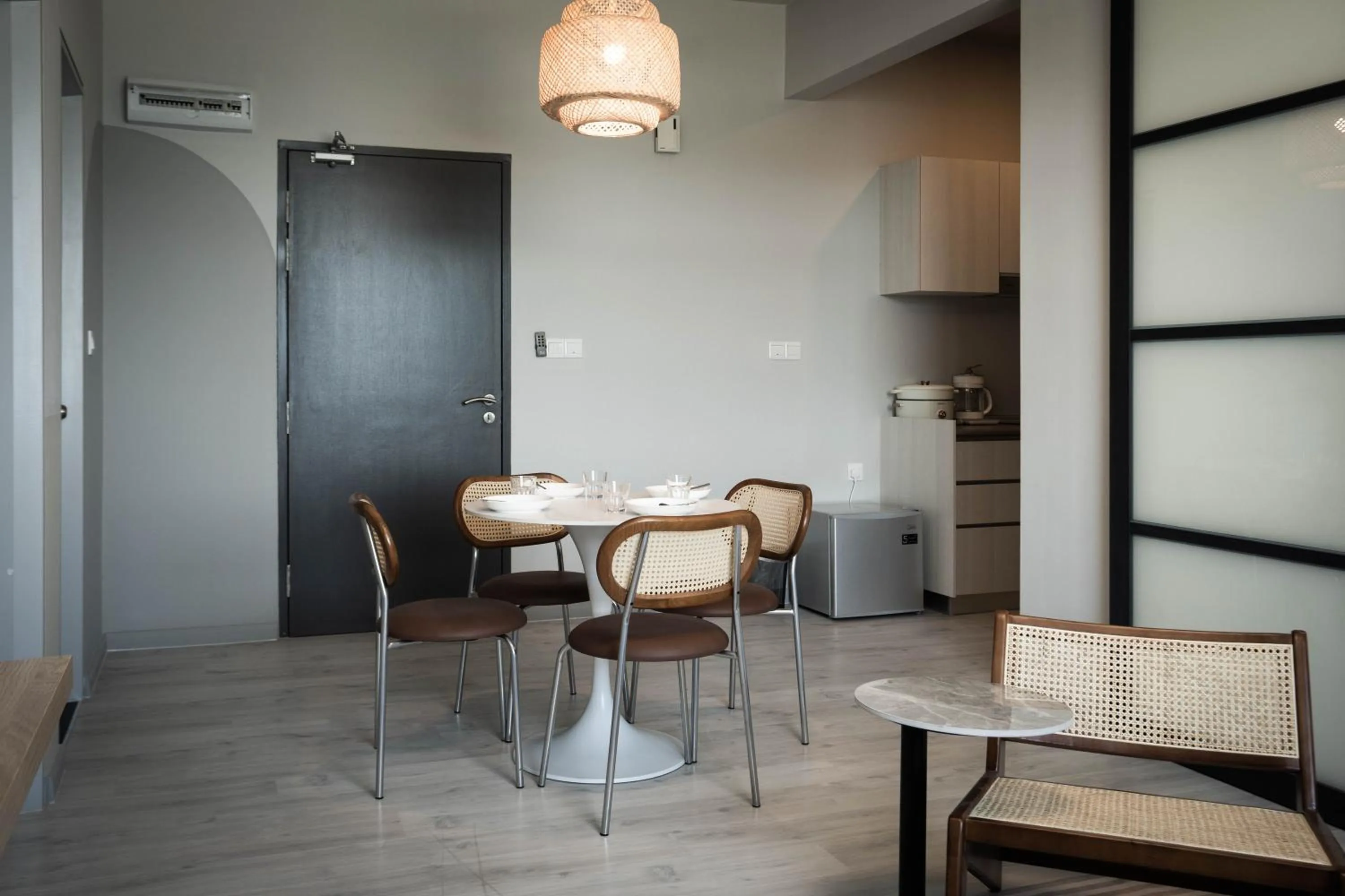 Seating area in Jesselton Quay by Pinstay