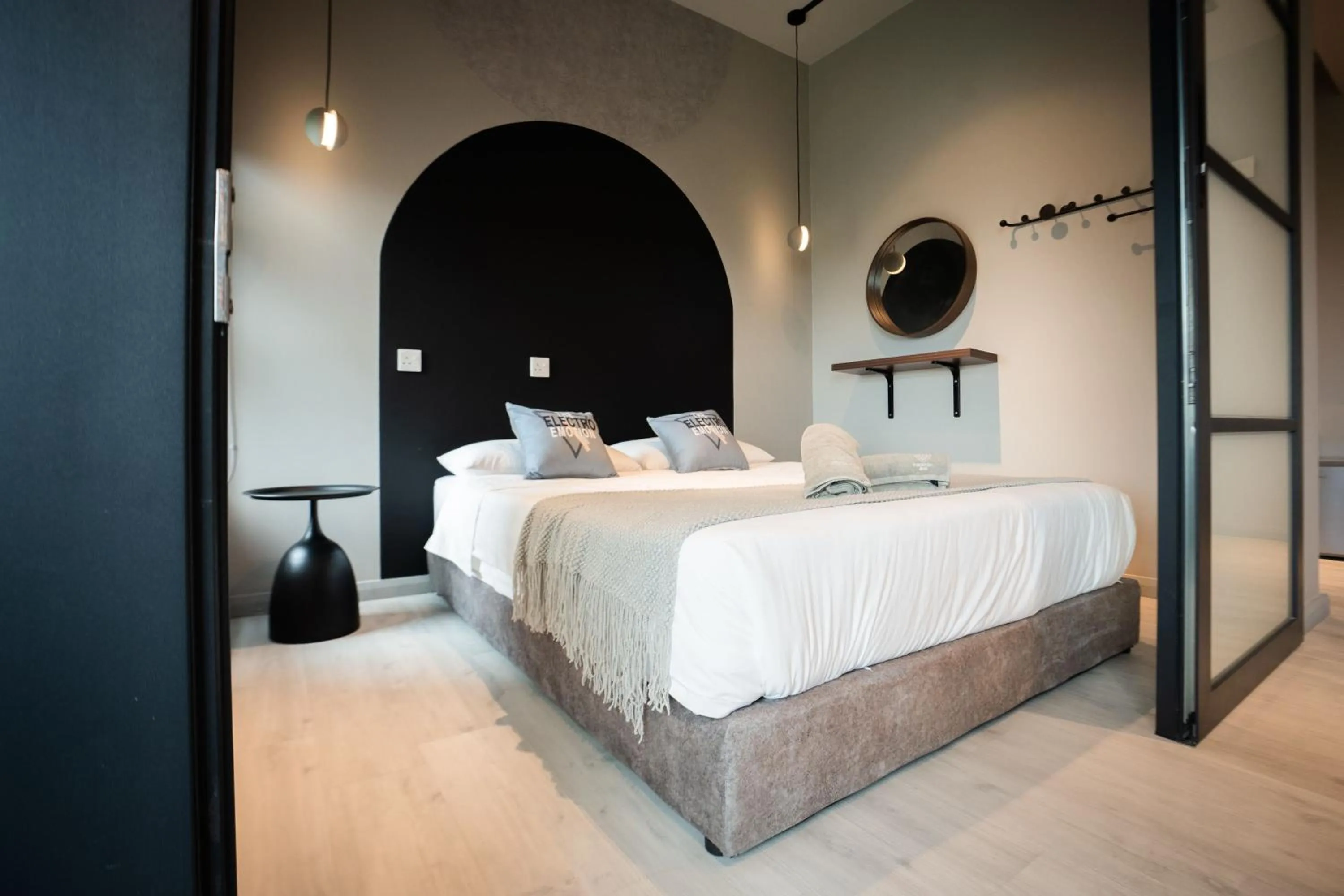 Bedroom, Bed in Jesselton Quay by Pinstay