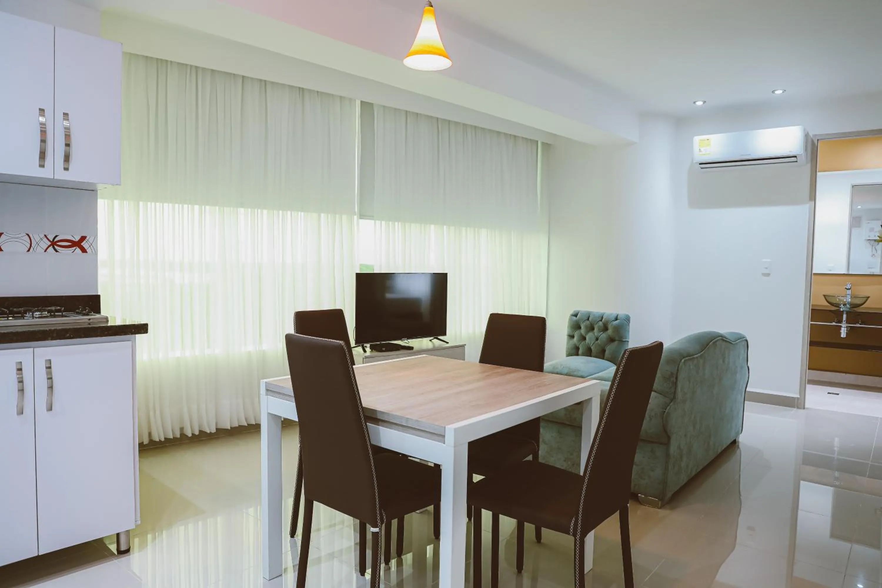 Seating area in Hotel Súper Estrellas