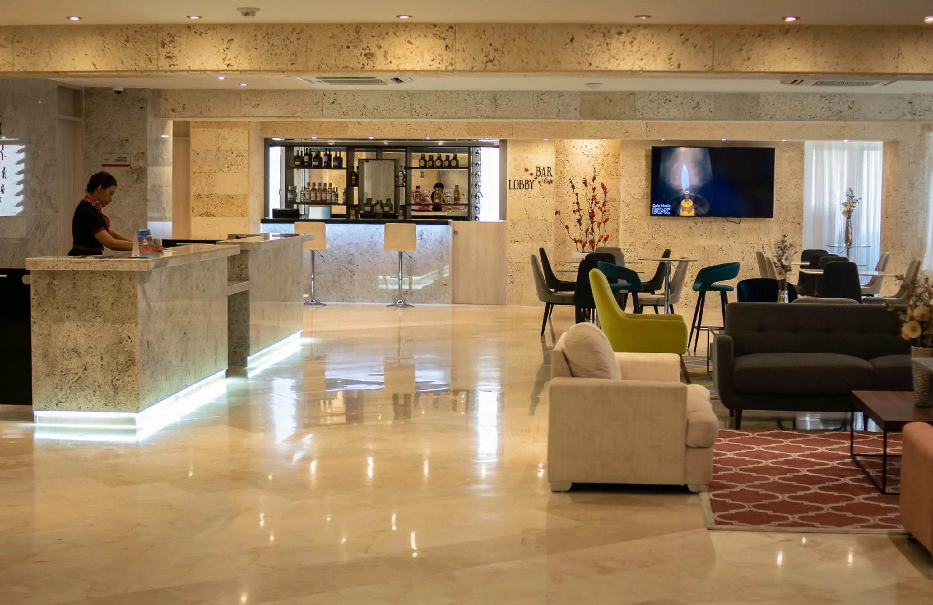 Lobby or reception in Hotel Súper Estrellas