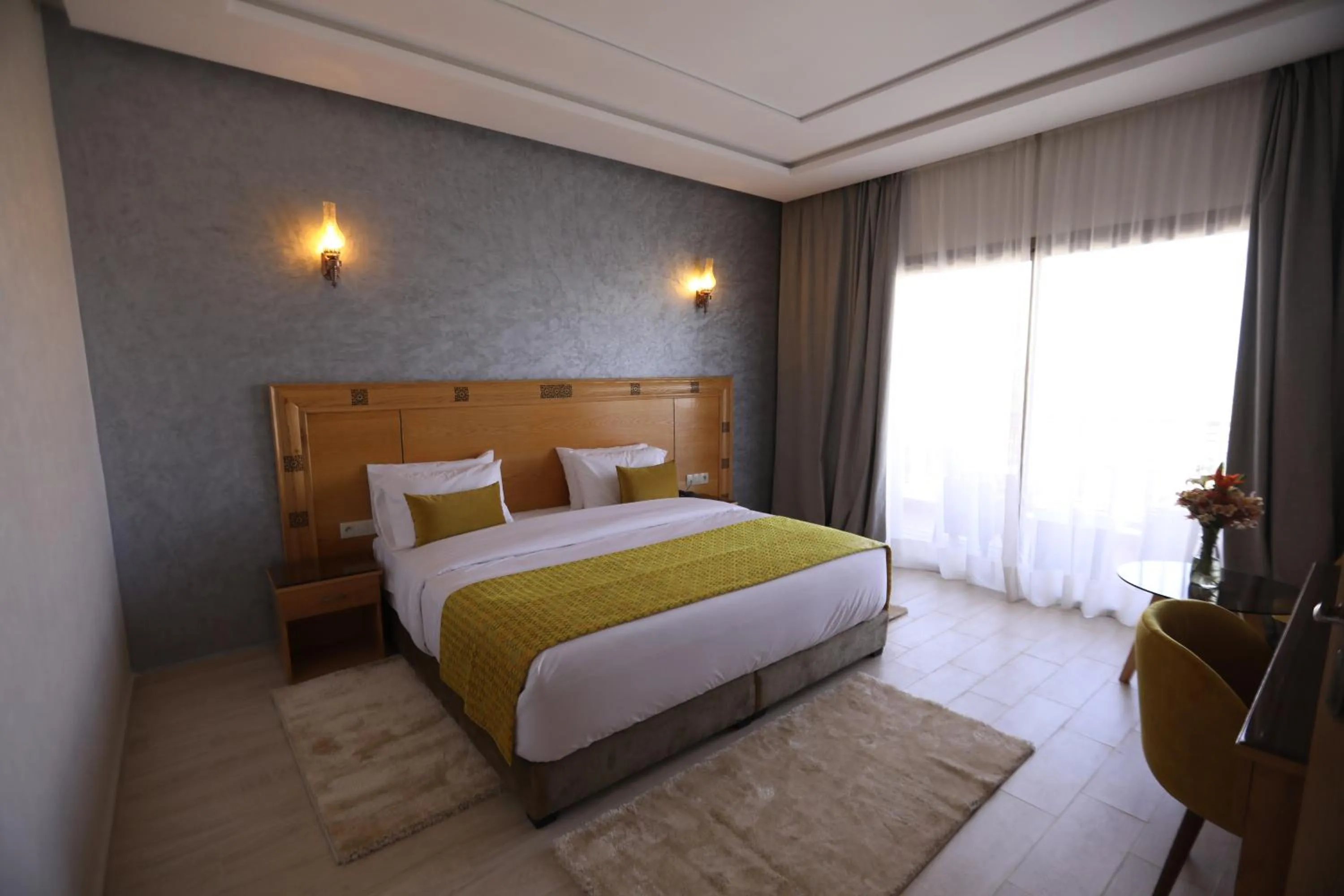 Bed in Z Hotel Meknes