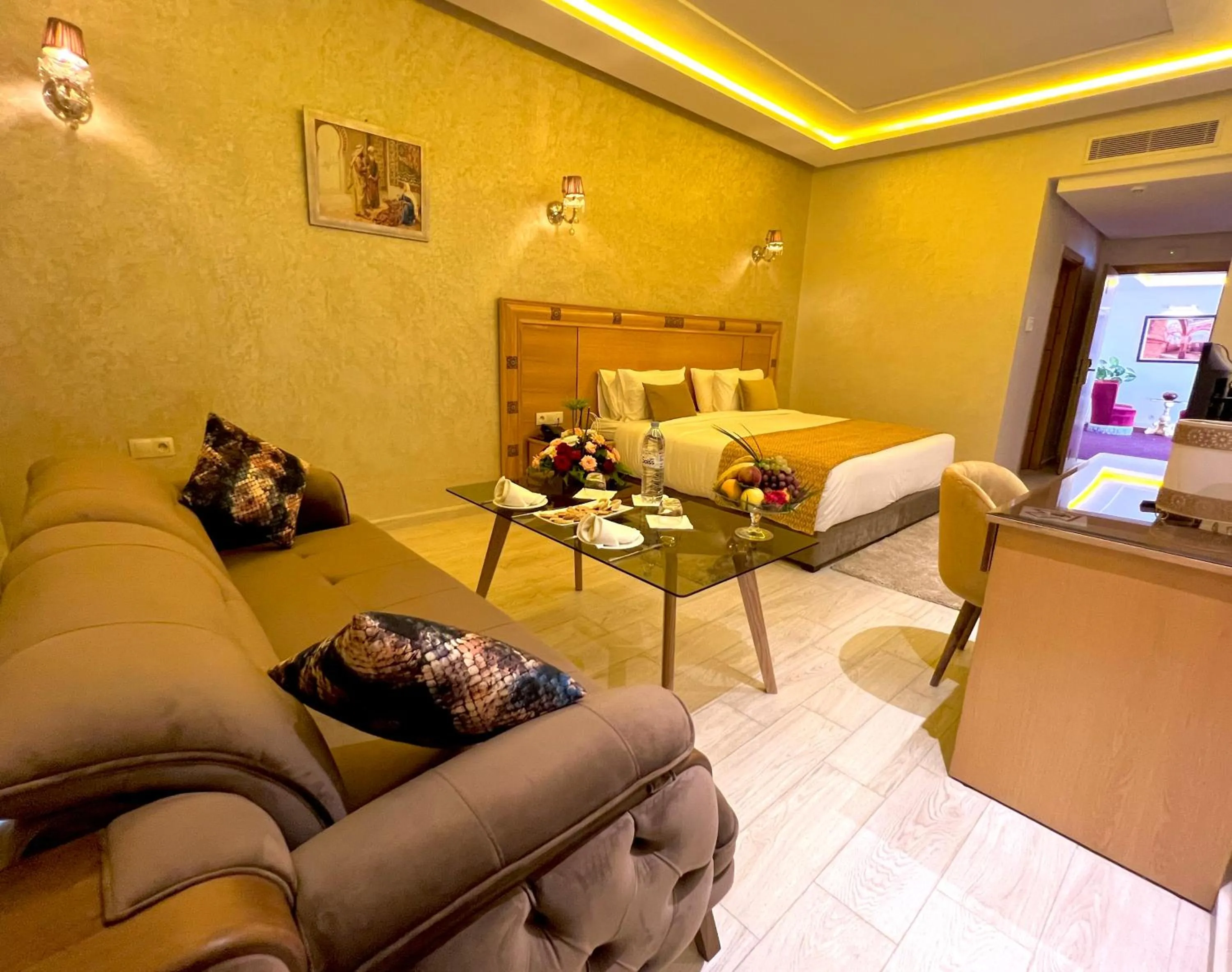 Communal lounge/ TV room in Z Hotel Meknes