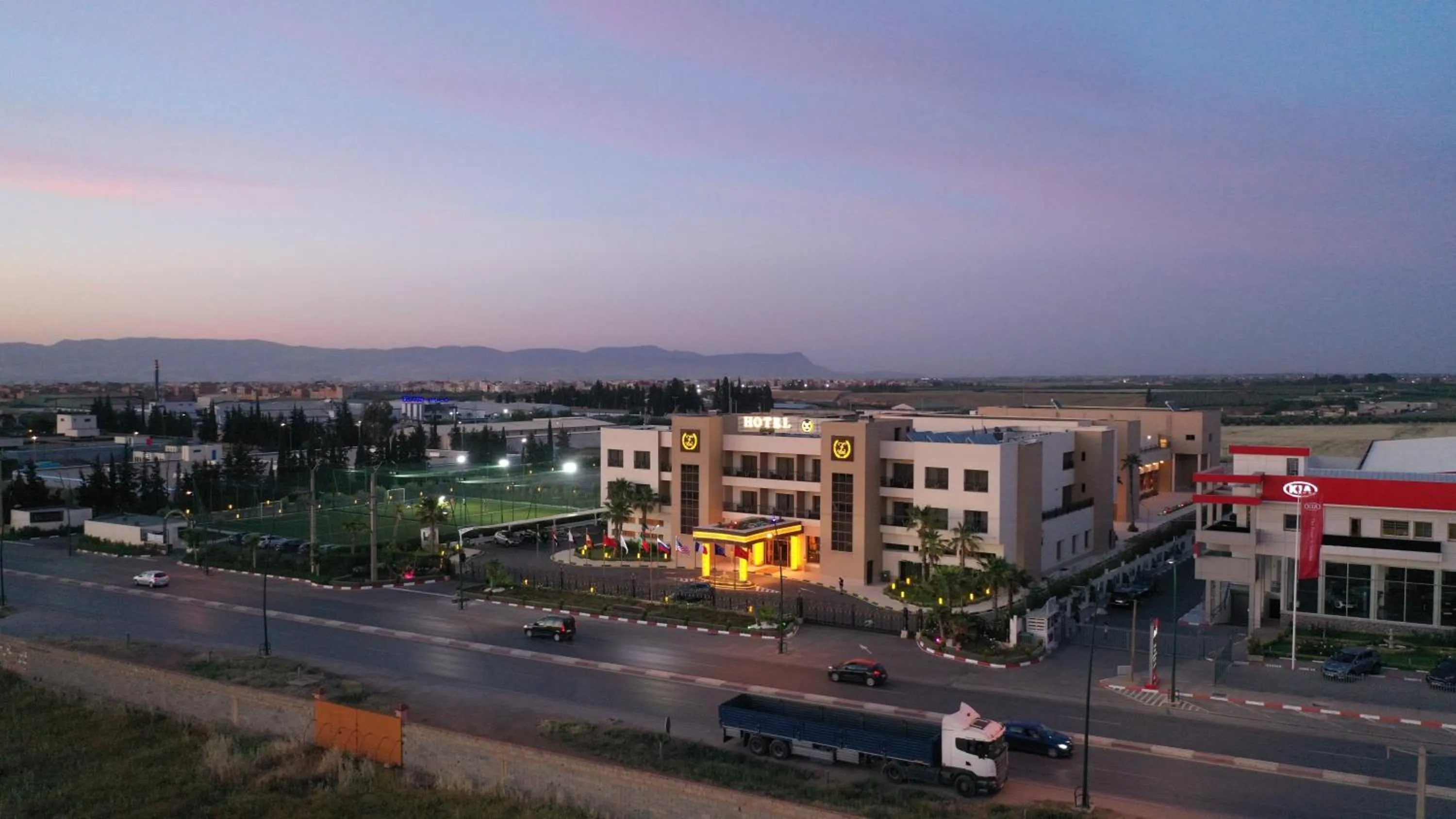 Sunset in Z Hotel Meknes