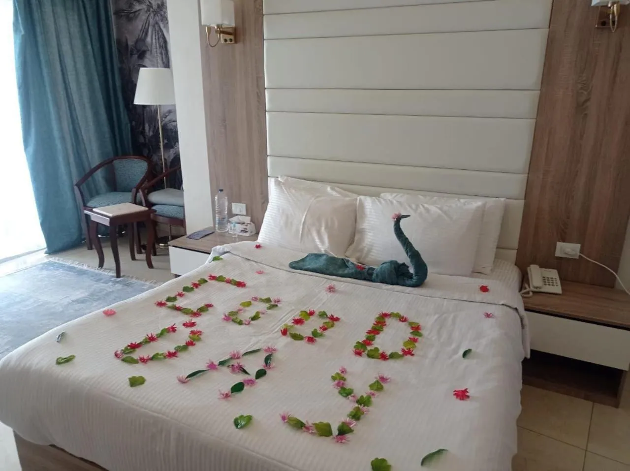 Bed in Jewel Sharm El Sheikh Hotel