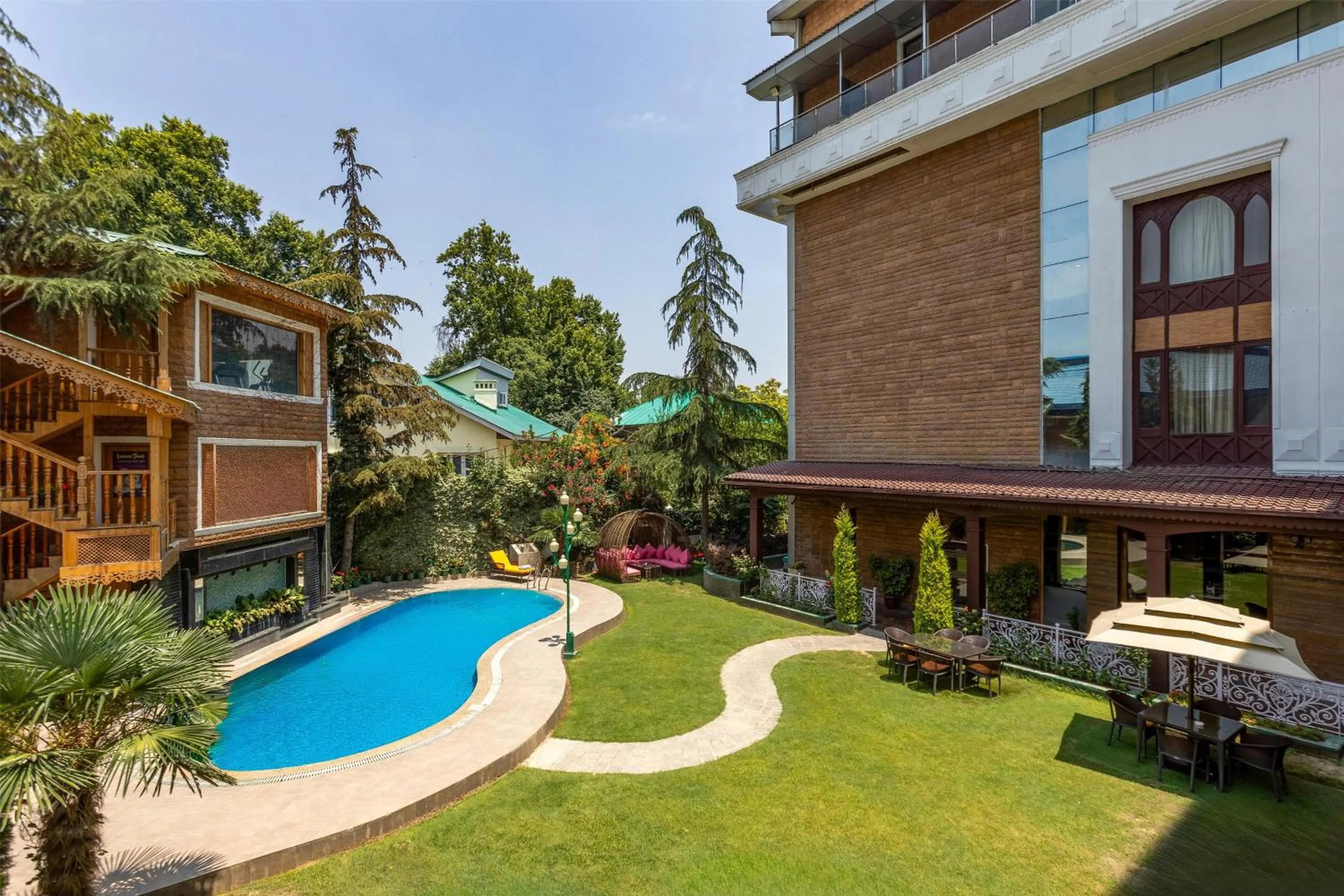 Pool view in Radisson Srinagar