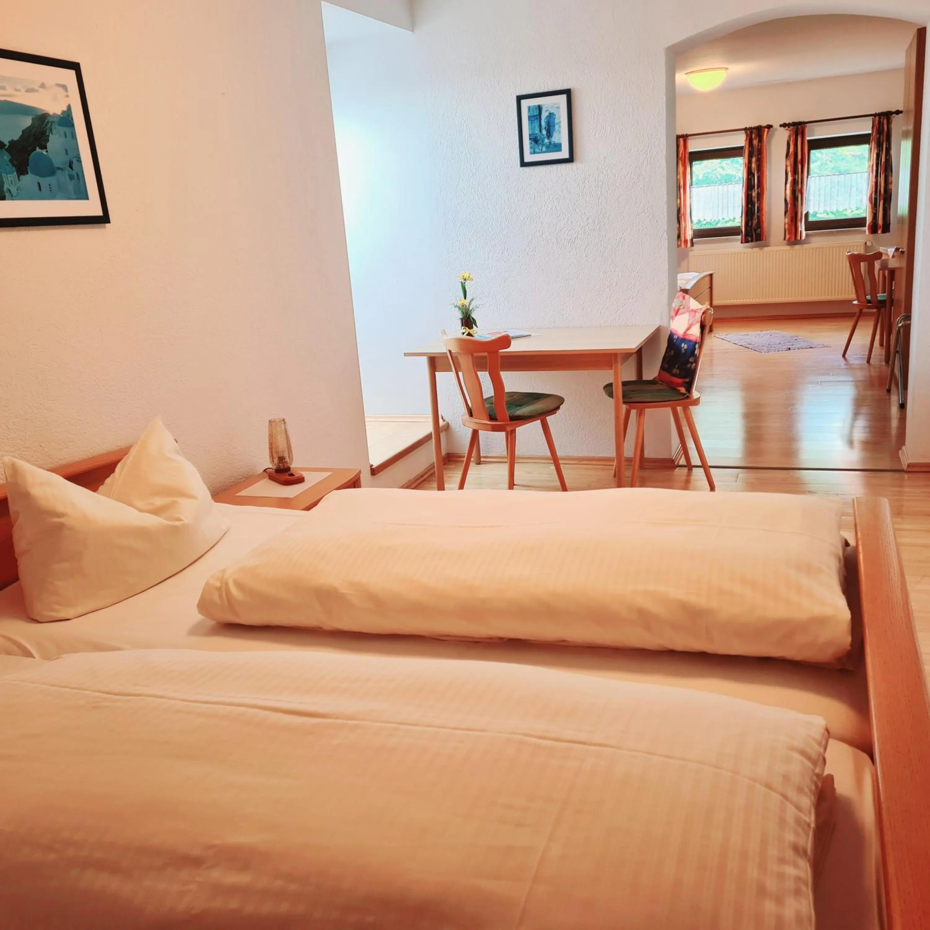 Bathroom, Bed in Gasthaus Schöllmann