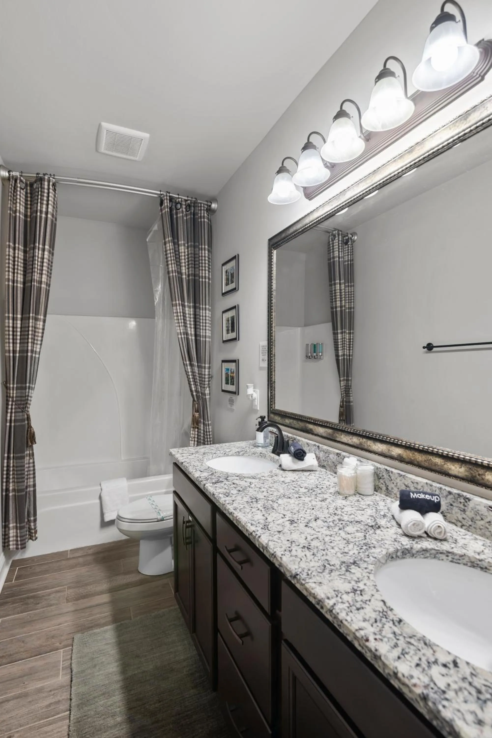 Shower in Zen House, a peaceful sanctuary in Shreveport, LA! Tv in each room