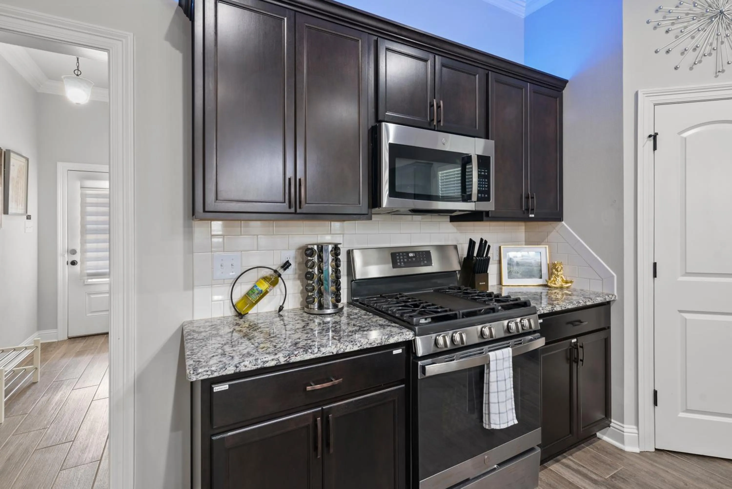 Kitchen or kitchenette in Zen House, a peaceful sanctuary in Shreveport, LA! Tv in each room