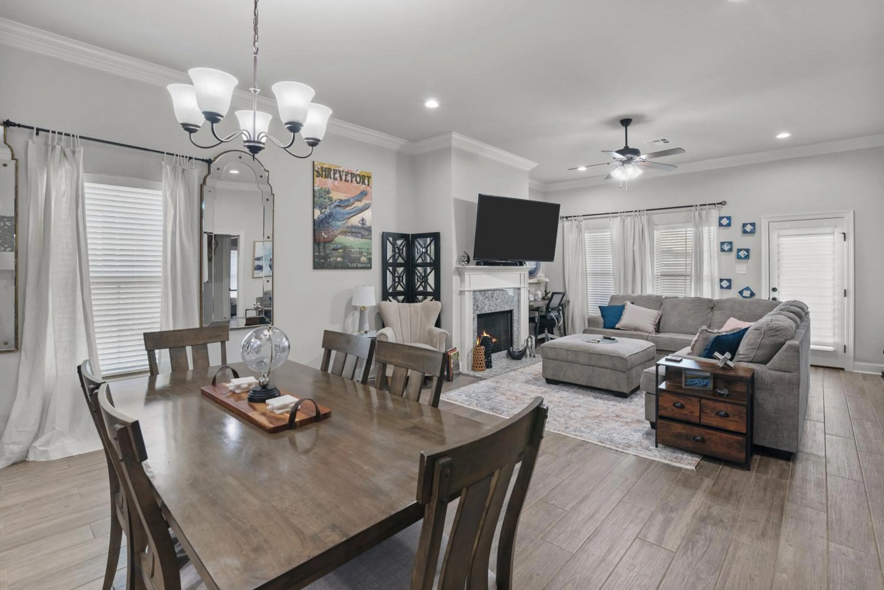 Zen House, a peaceful sanctuary in Shreveport, LA! Tv in each room