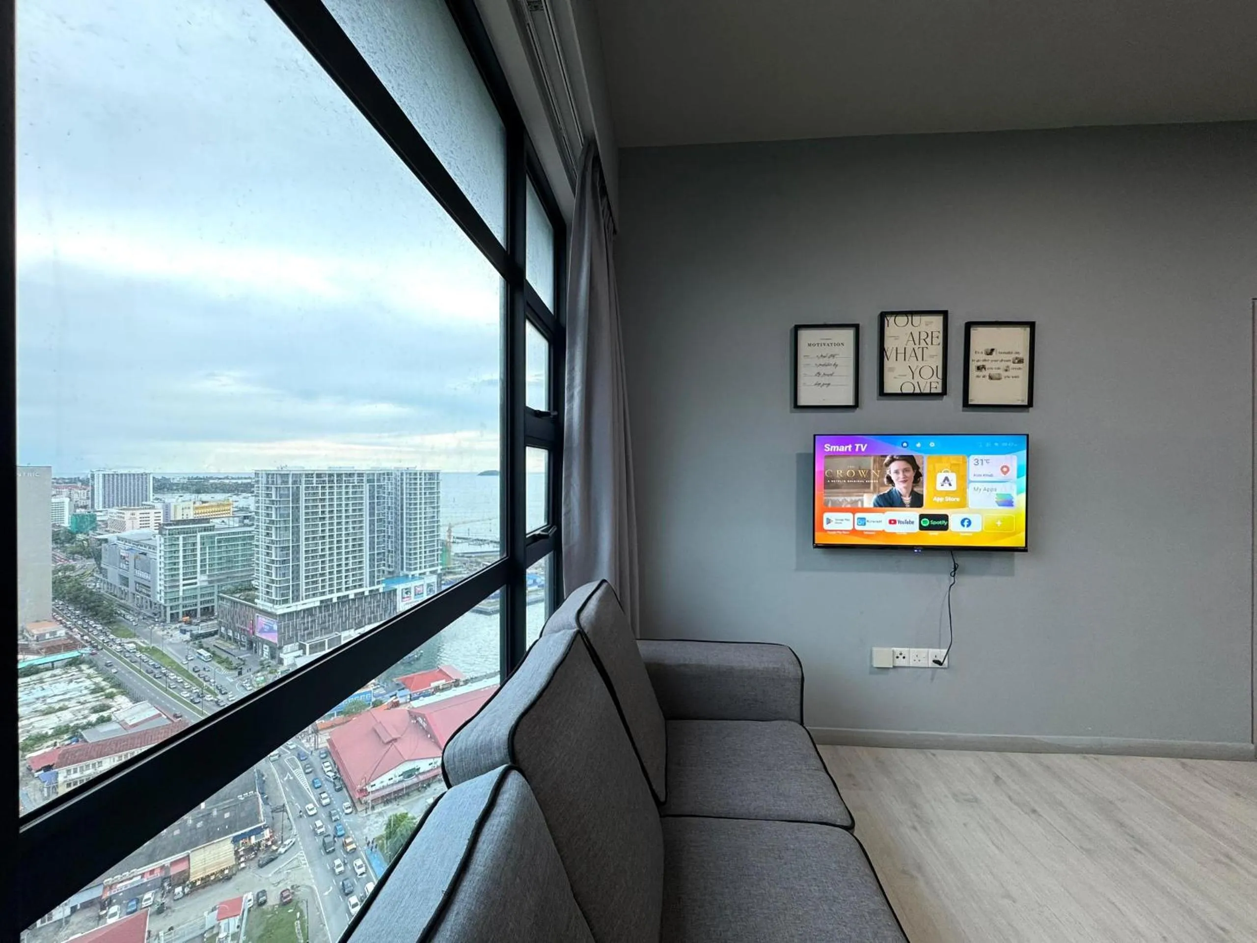 TV and multimedia in Sunset Seaview Vacation Condos @ Jesselton Quay