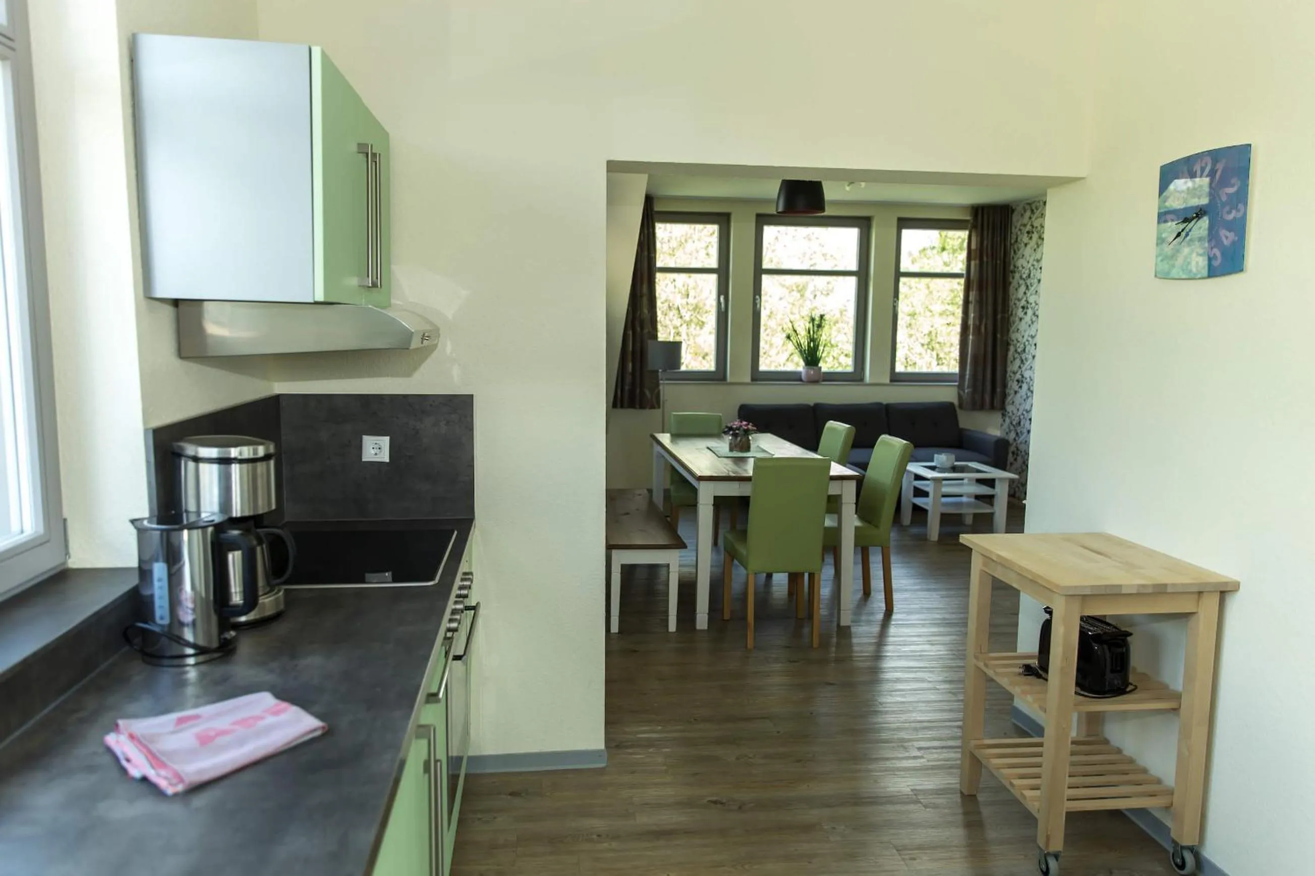 Kitchen or kitchenette in An der Metow-Ferienpark Hotel