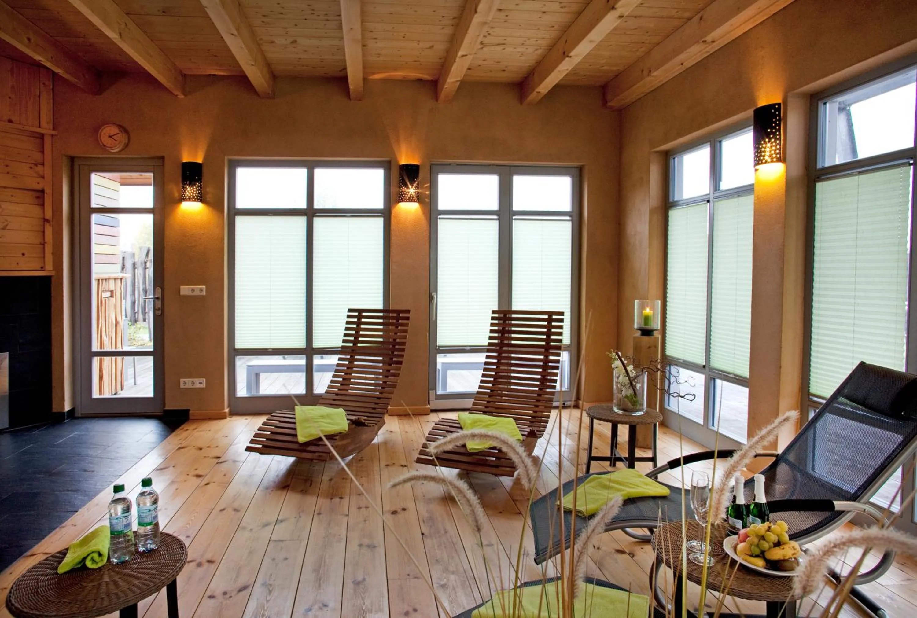 Sauna in An der Metow-Ferienpark Hotel