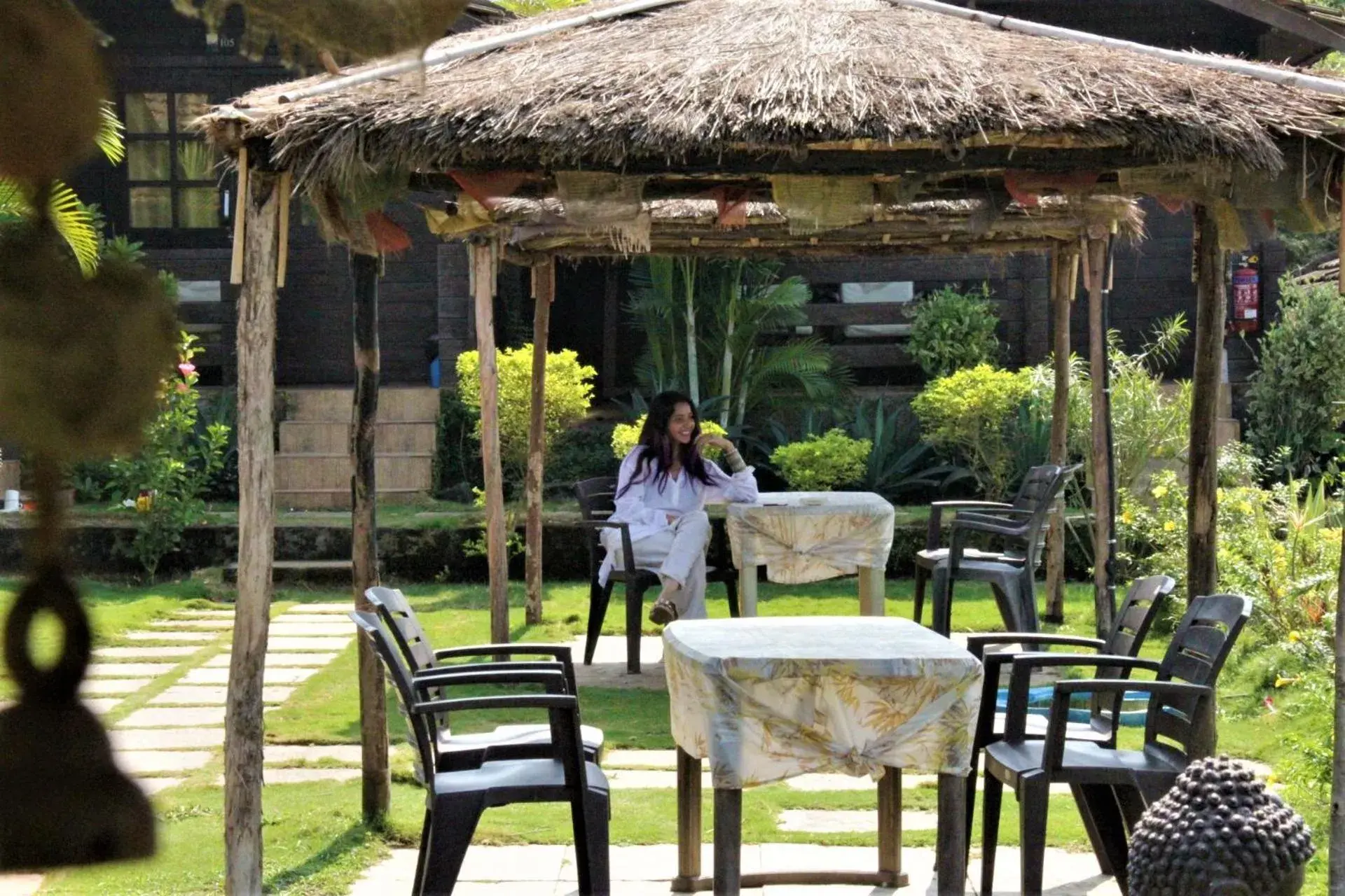 Deluxe AC Wooden Cottage Sea View in Lotus Sutra Beachfront Resort Deluxe AC Wooden Cottage Sea View in Lotus Sutra Beachfront Resort