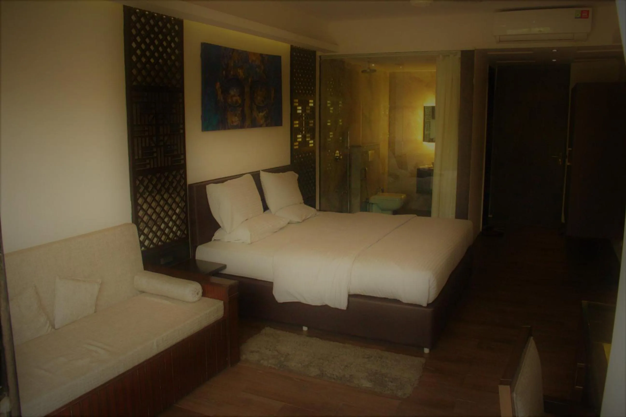 Bed in Lotus Sutra Beachfront Resort