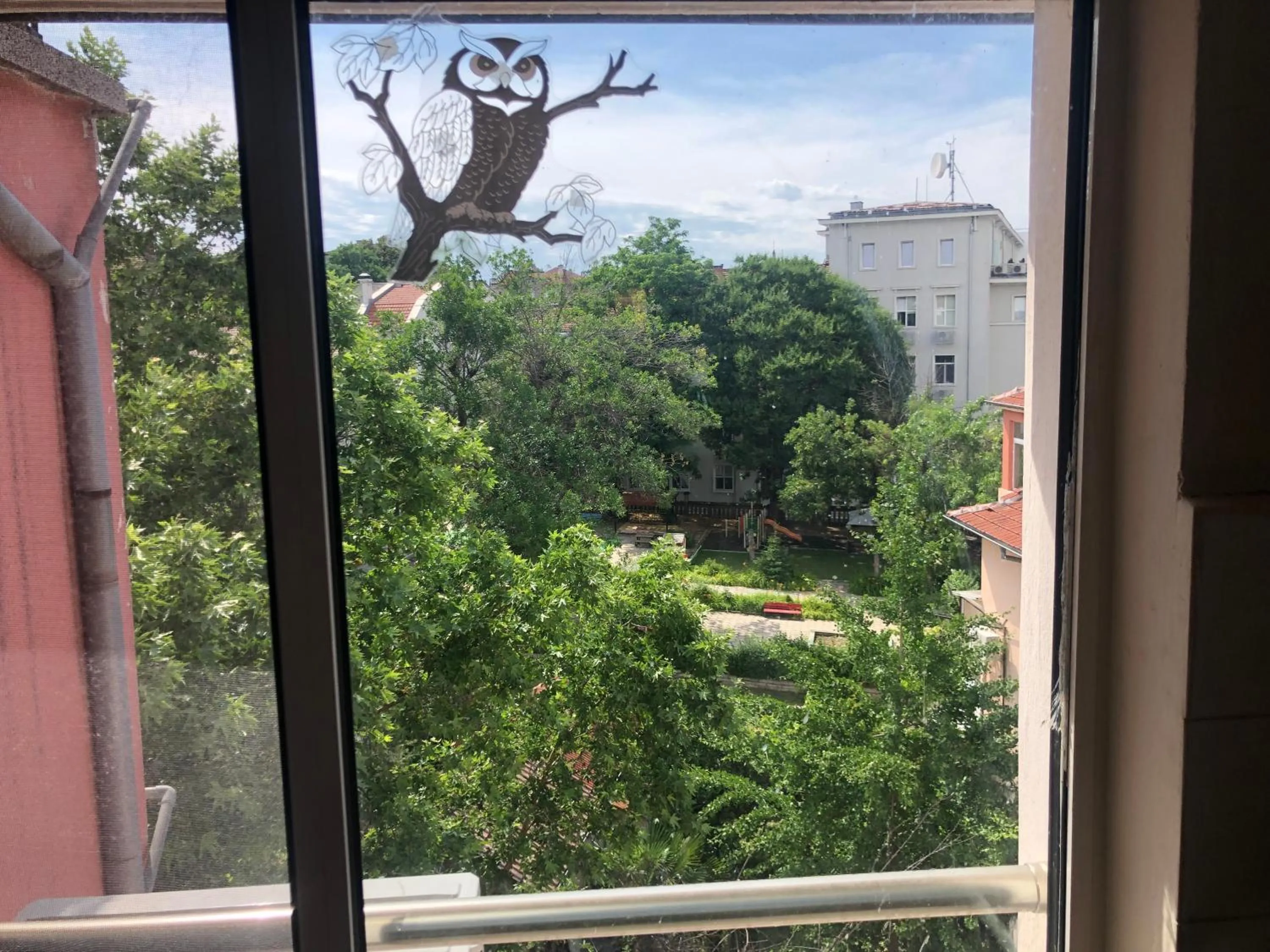 Inner courtyard view in Hakuna Matata Guest House