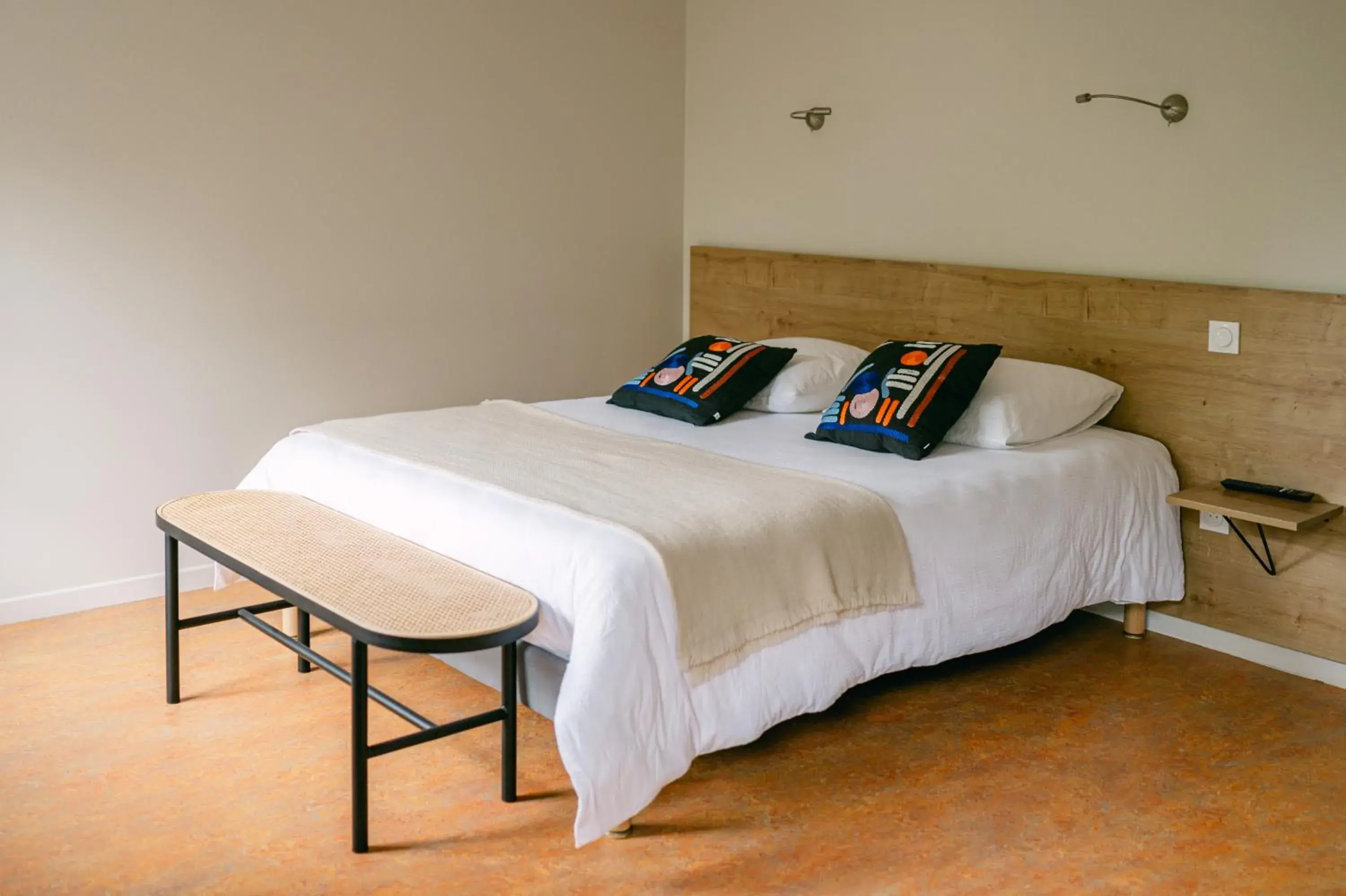 Bed in Logis hôtel restaurant l'Argence Bed in Logis hôtel restaurant l'Argence