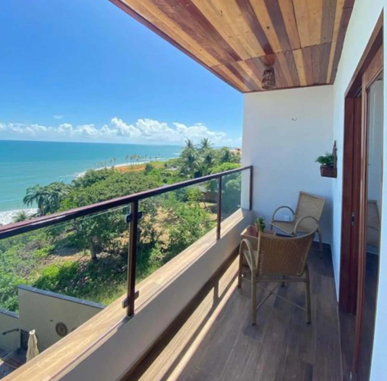 Balcony/Terrace in Beach Eco Stays Hotel Boutique Lagoinha