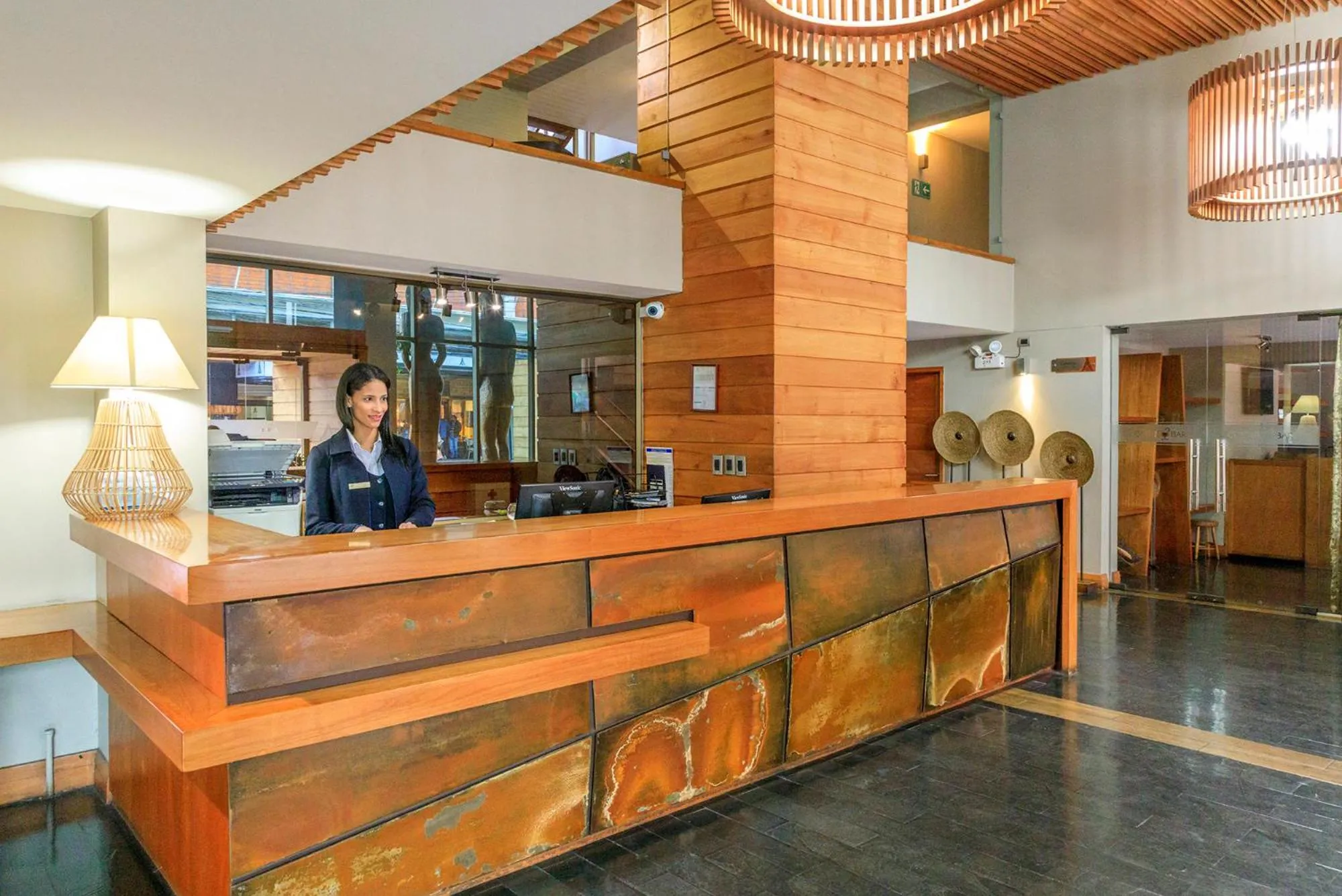 Lobby or reception in Hotel Frontera Plaza
