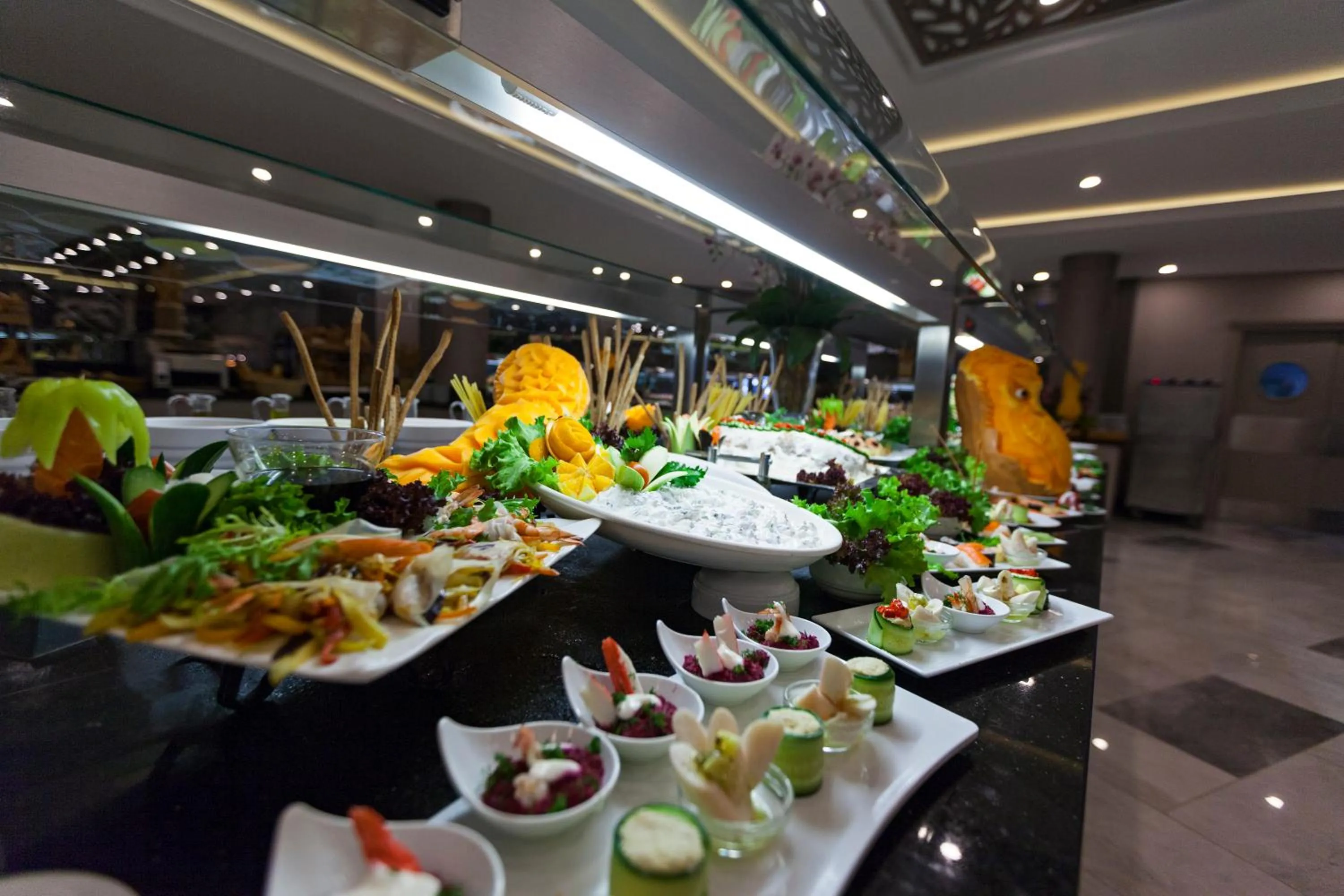 Food close-up in Samara Hotel Bodrum Ultra All Inclusive