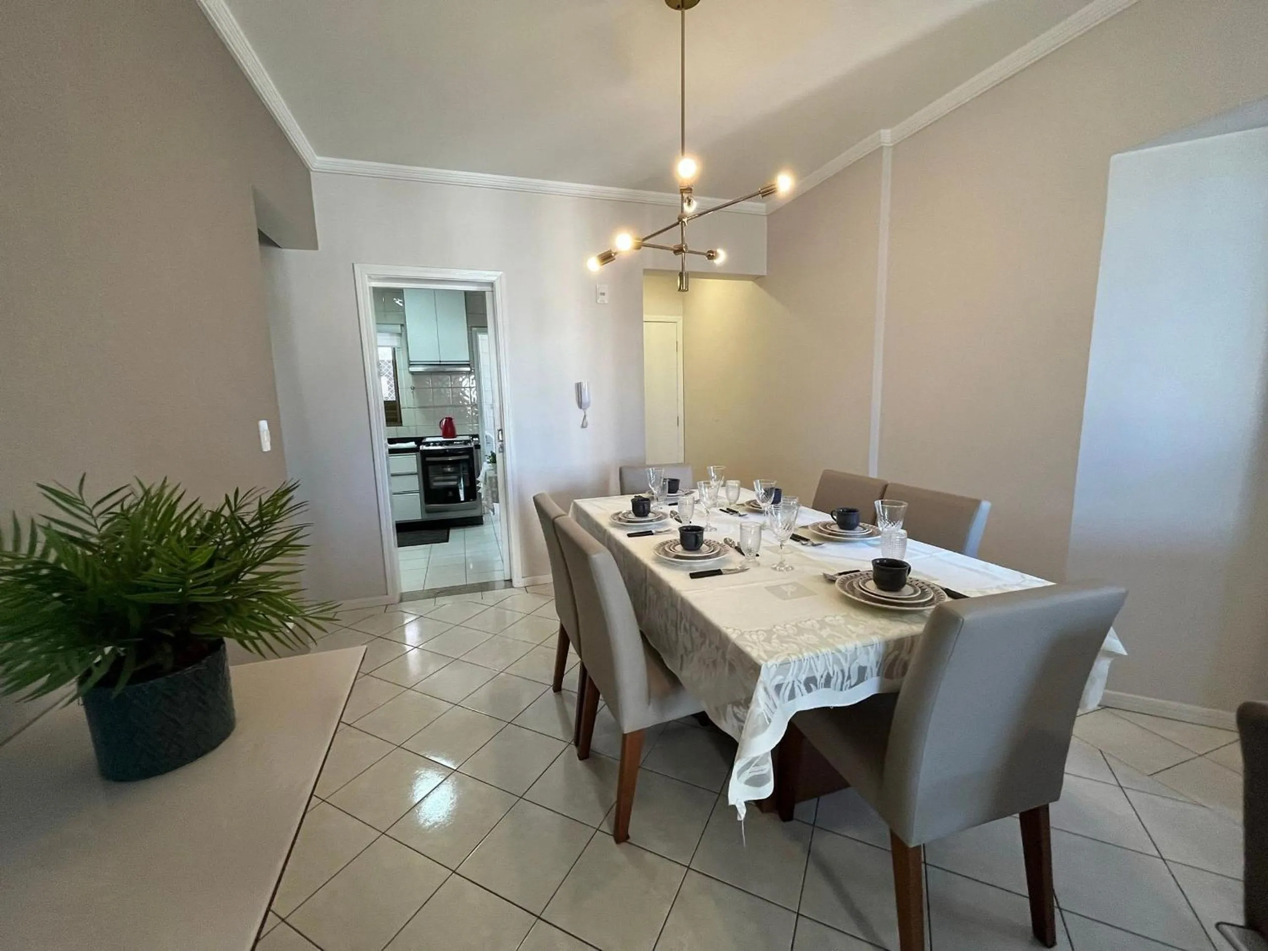 Dining area in CT01- Vista mar| Telas Proteção| Churrasq, Garagem