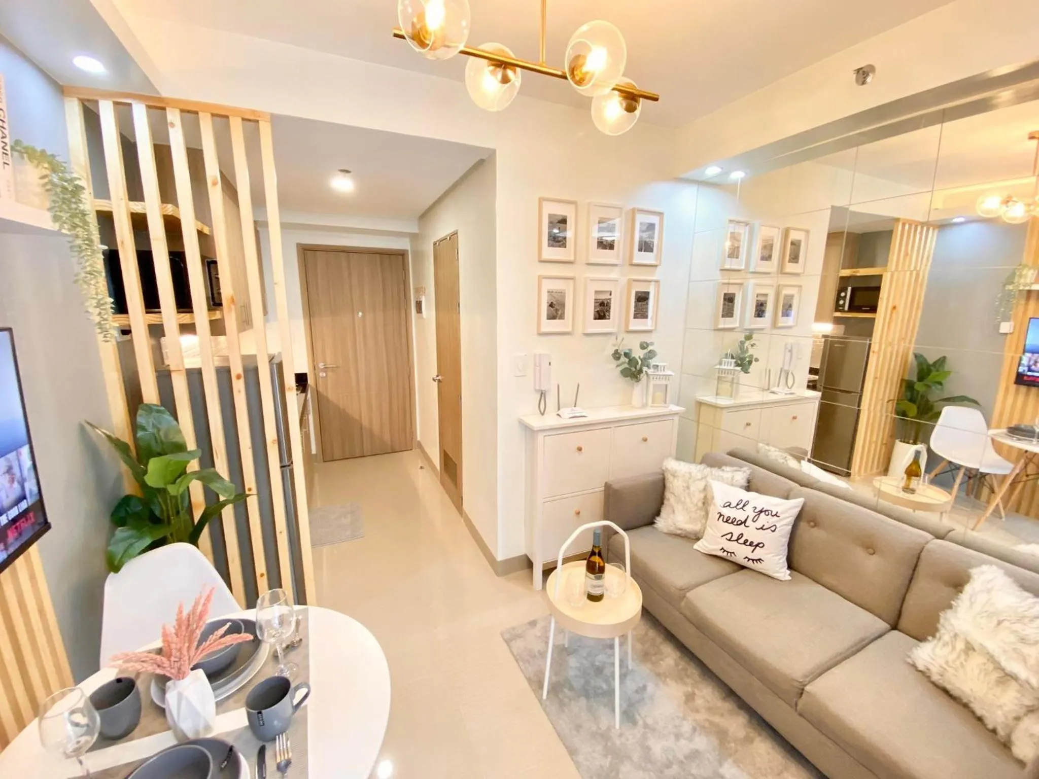 Living room in Will’s Place @ Shore2 Residences Mall of Asia