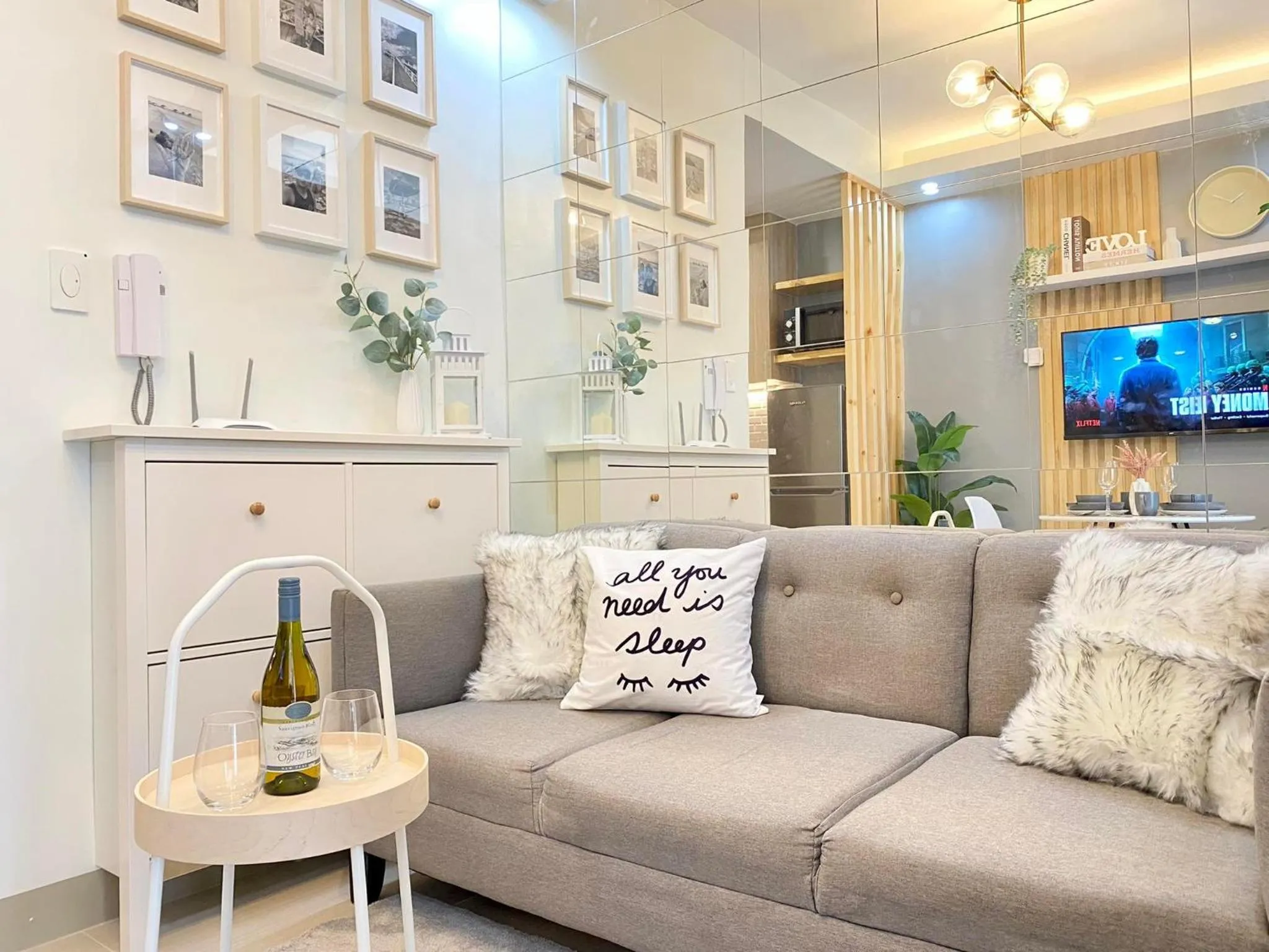 Seating area in Will’s Place @ Shore2 Residences Mall of Asia