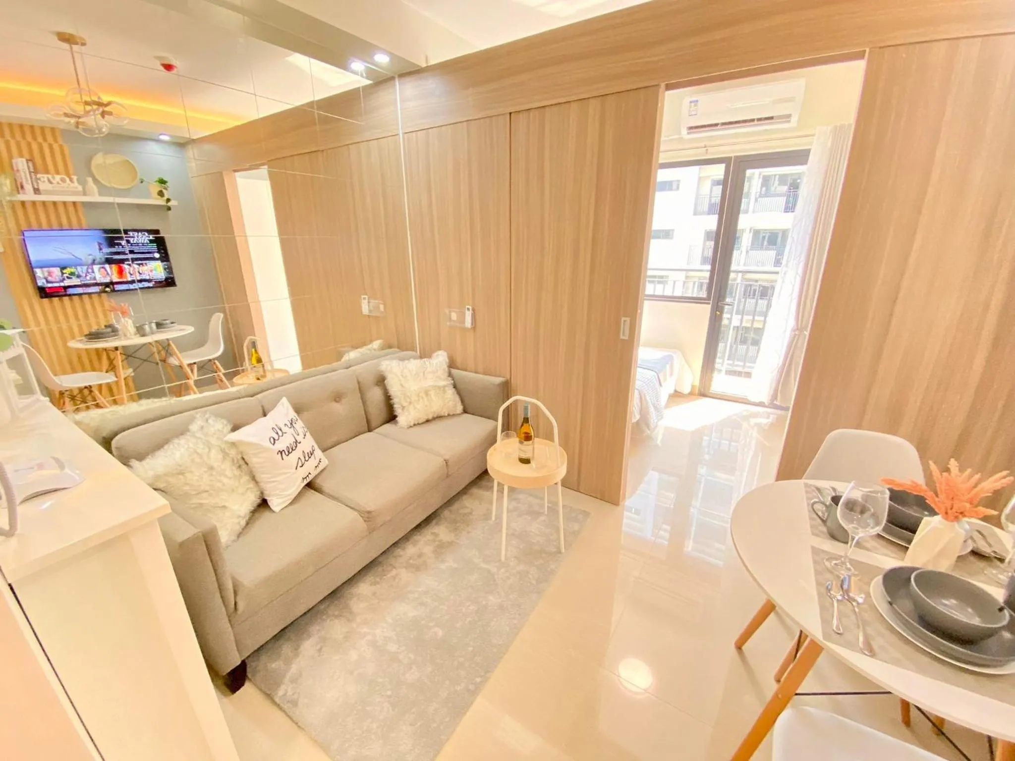 Living room in Will’s Place @ Shore2 Residences Mall of Asia
