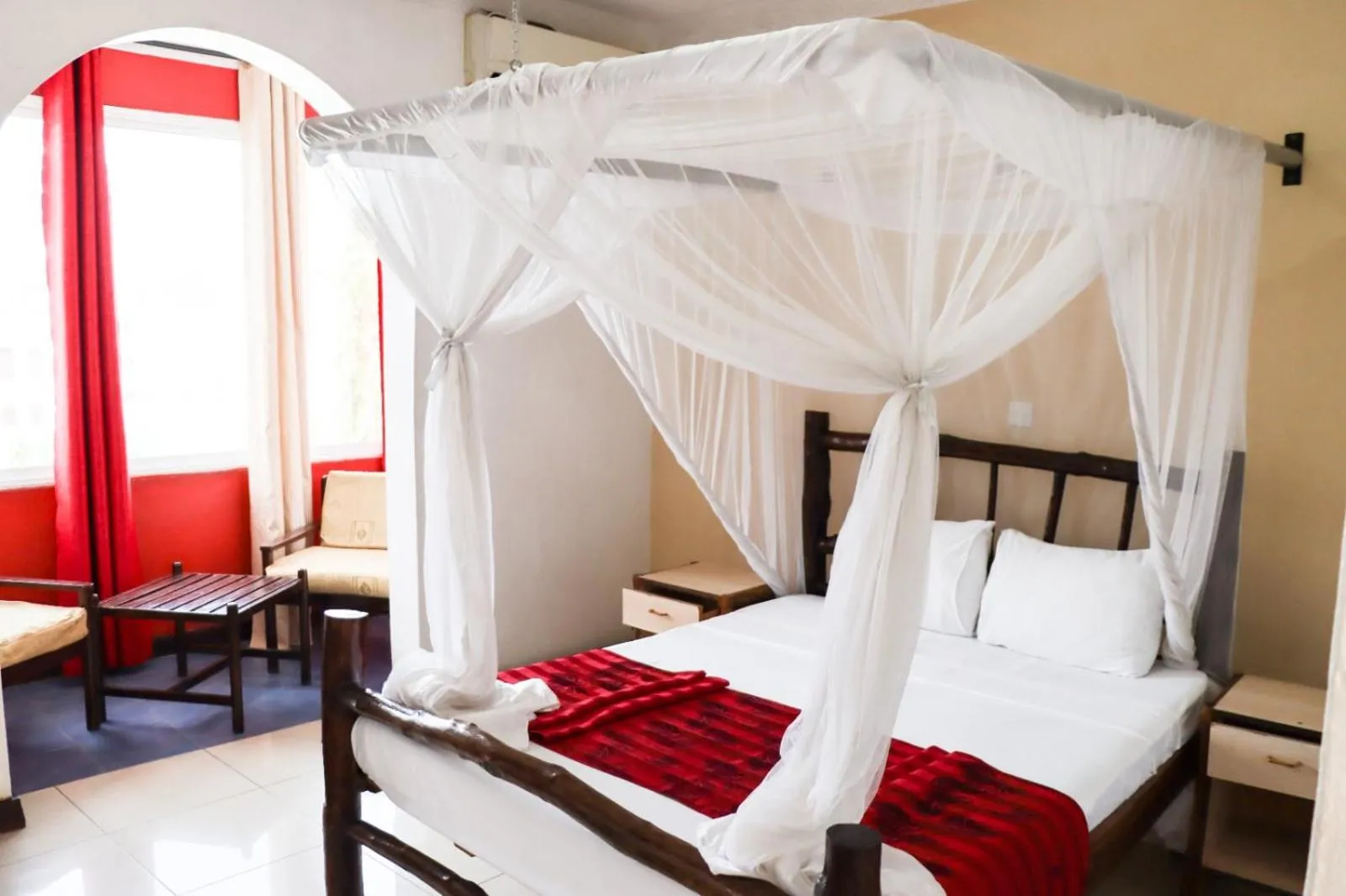 Bed in Bridge Hotel Mombasa