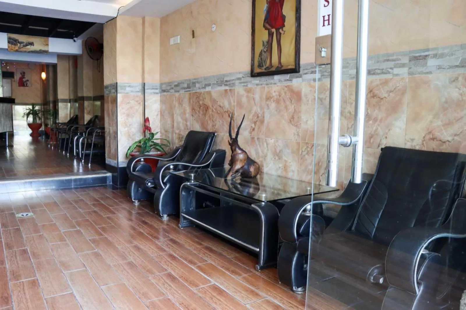 Seating area in Bridge Hotel Mombasa