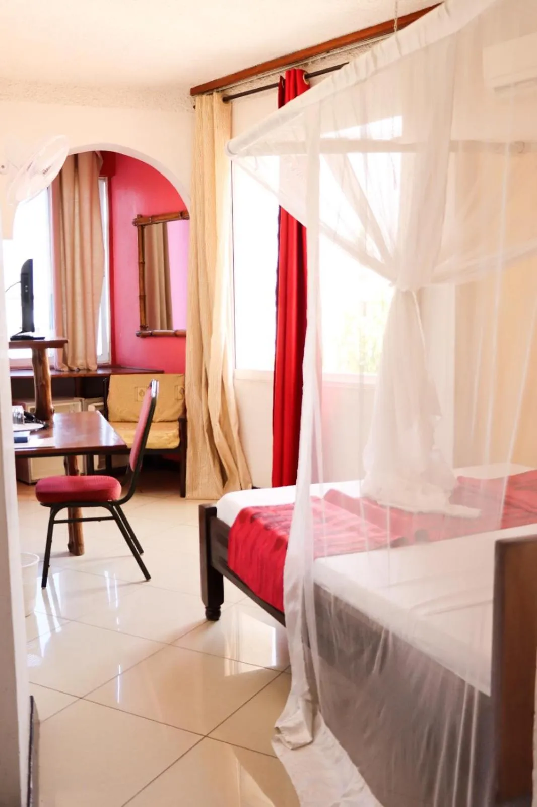 Bed in Bridge Hotel Mombasa